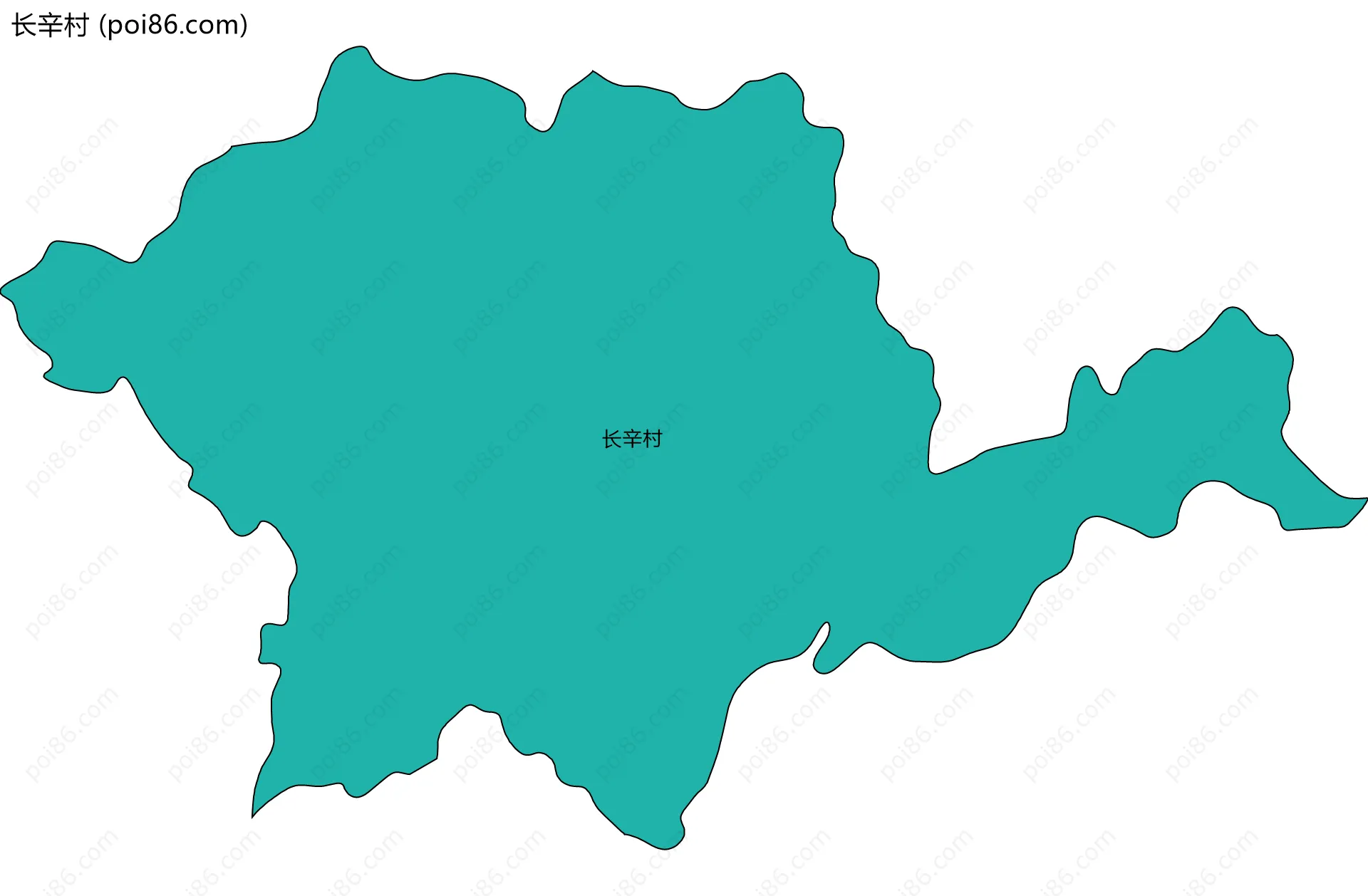 长辛村边界地图