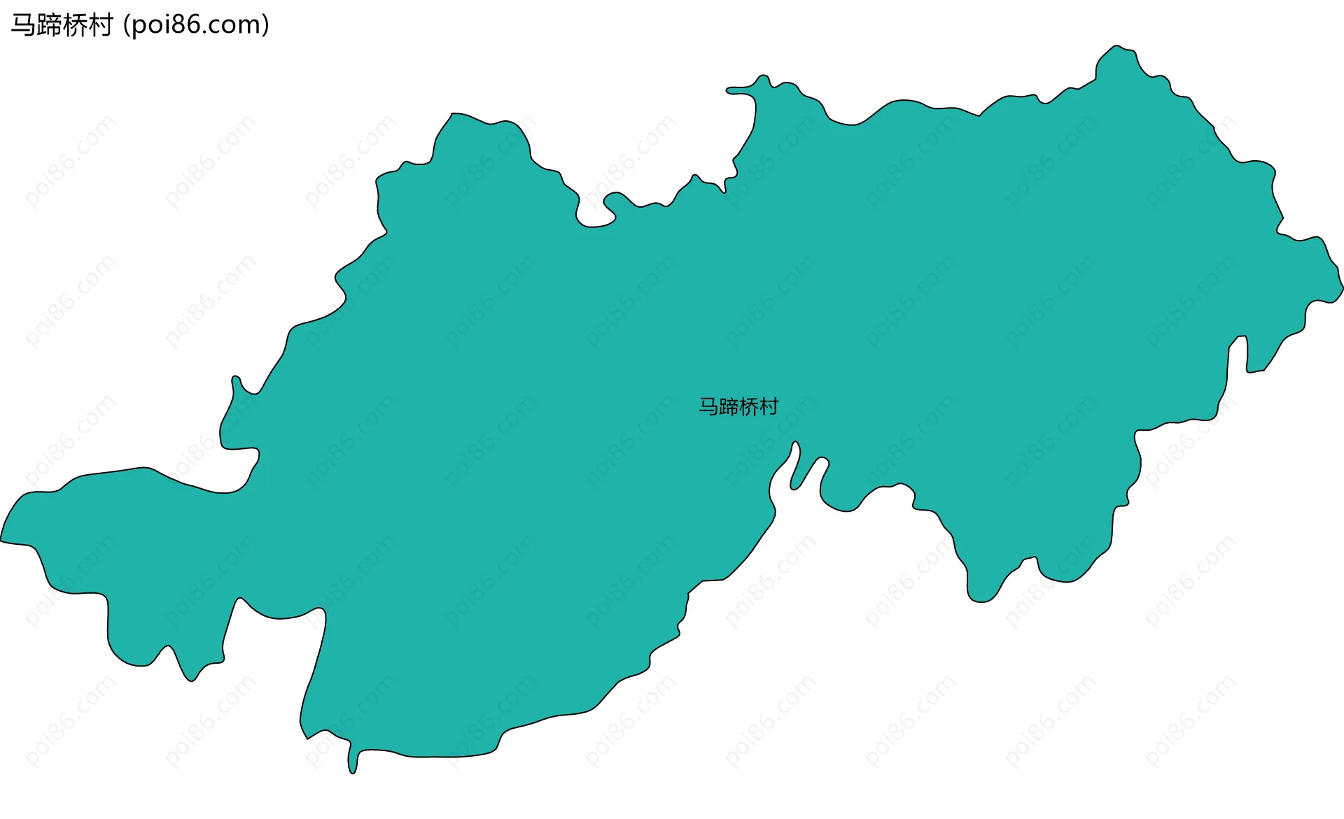 马蹄桥村边界地图
