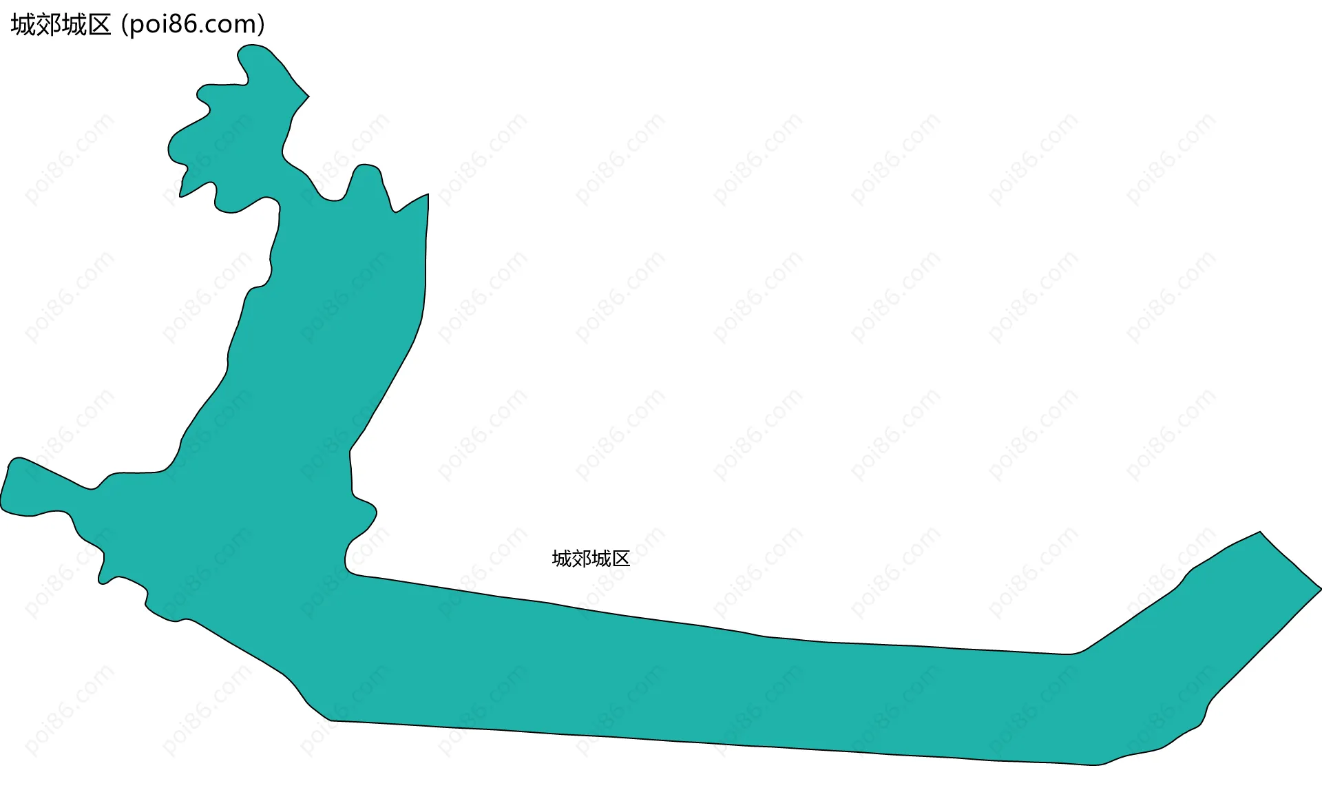 城郊城区边界地图