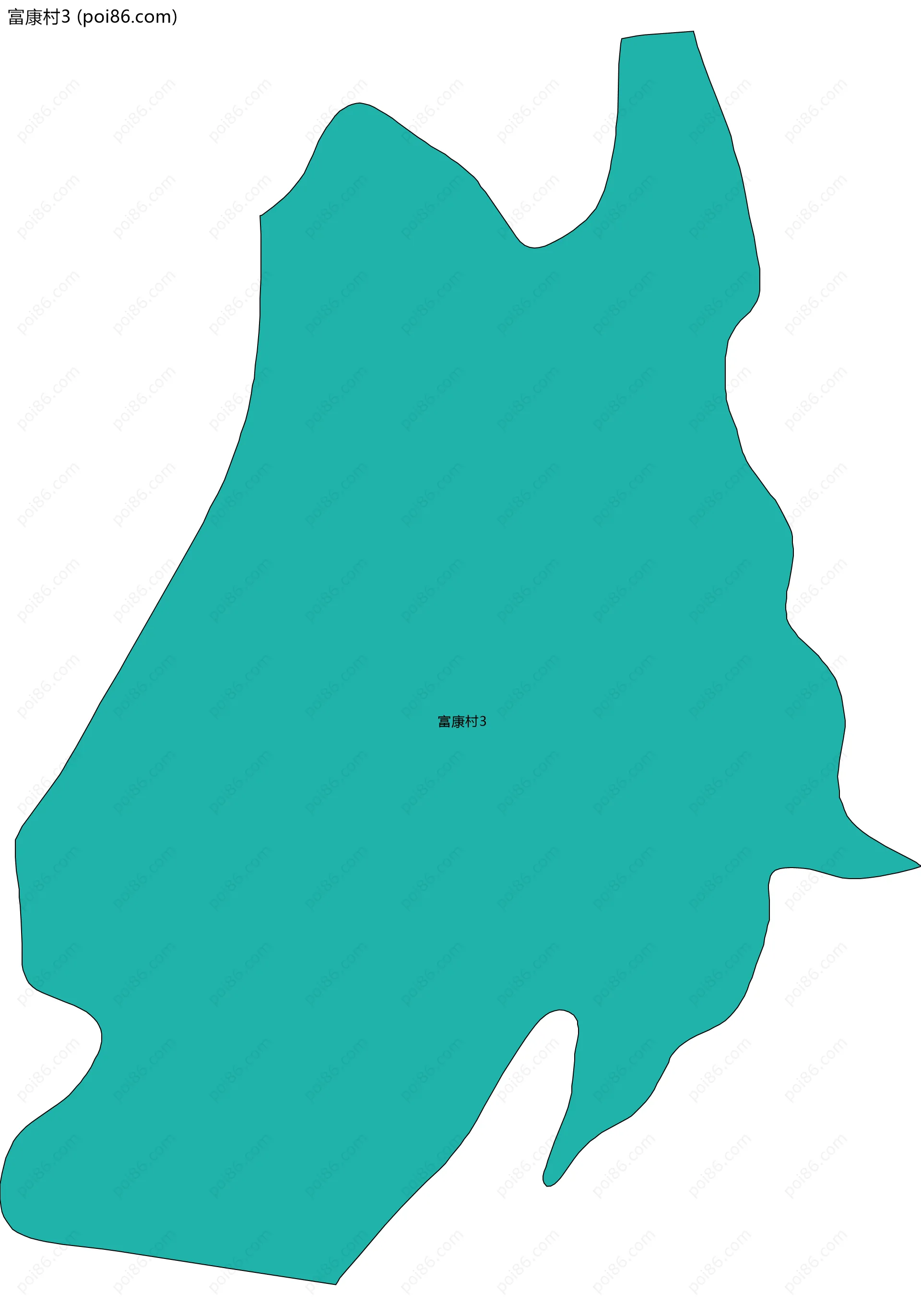 富康村3边界地图