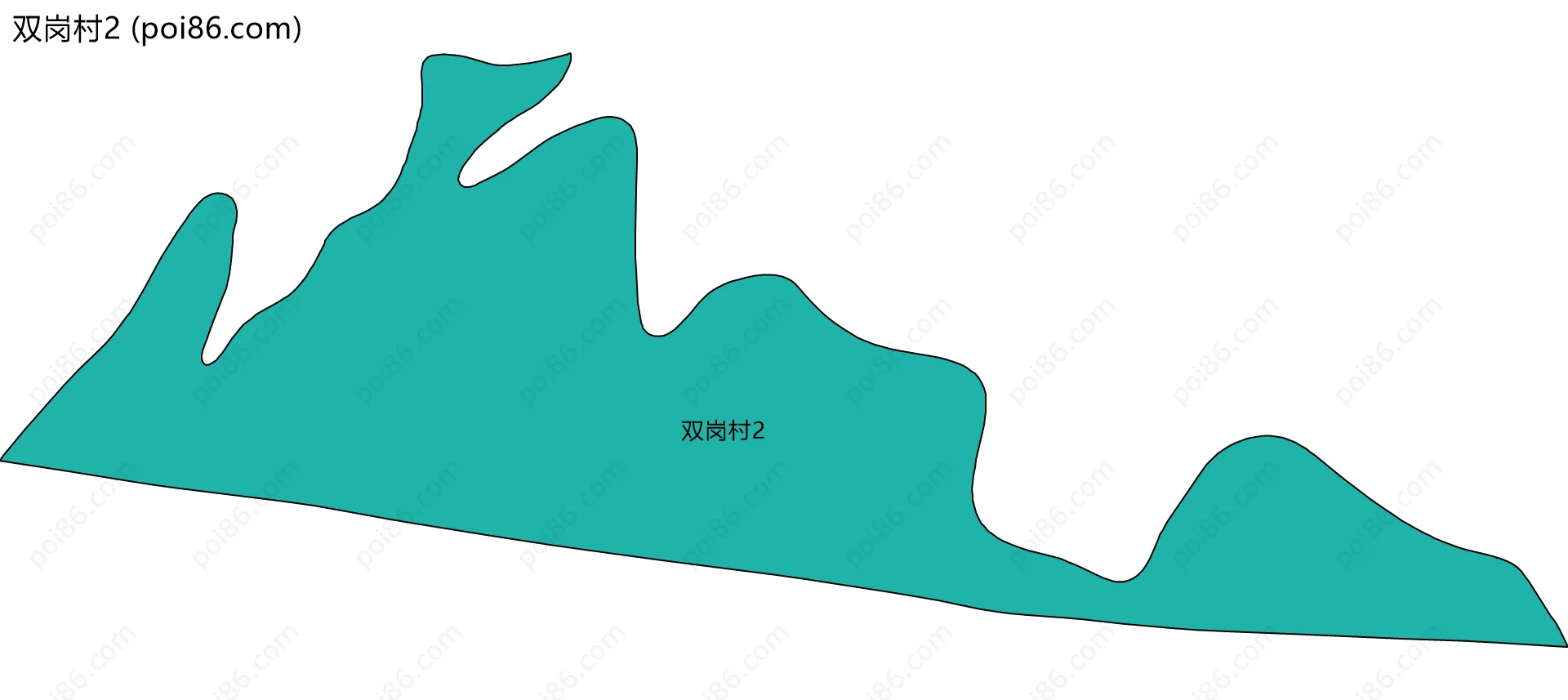 双岗村2边界地图