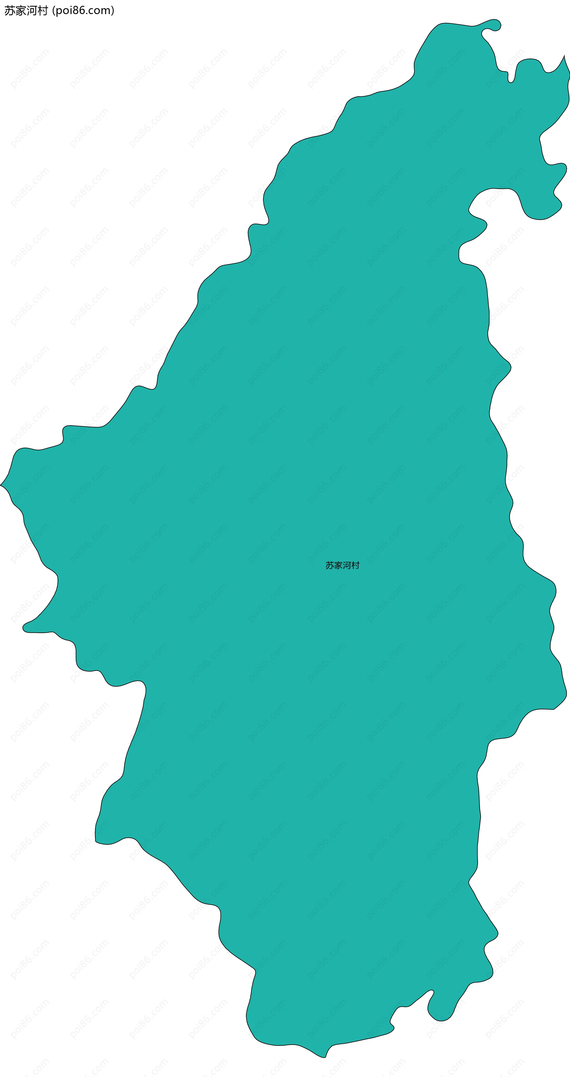 苏家河村边界地图