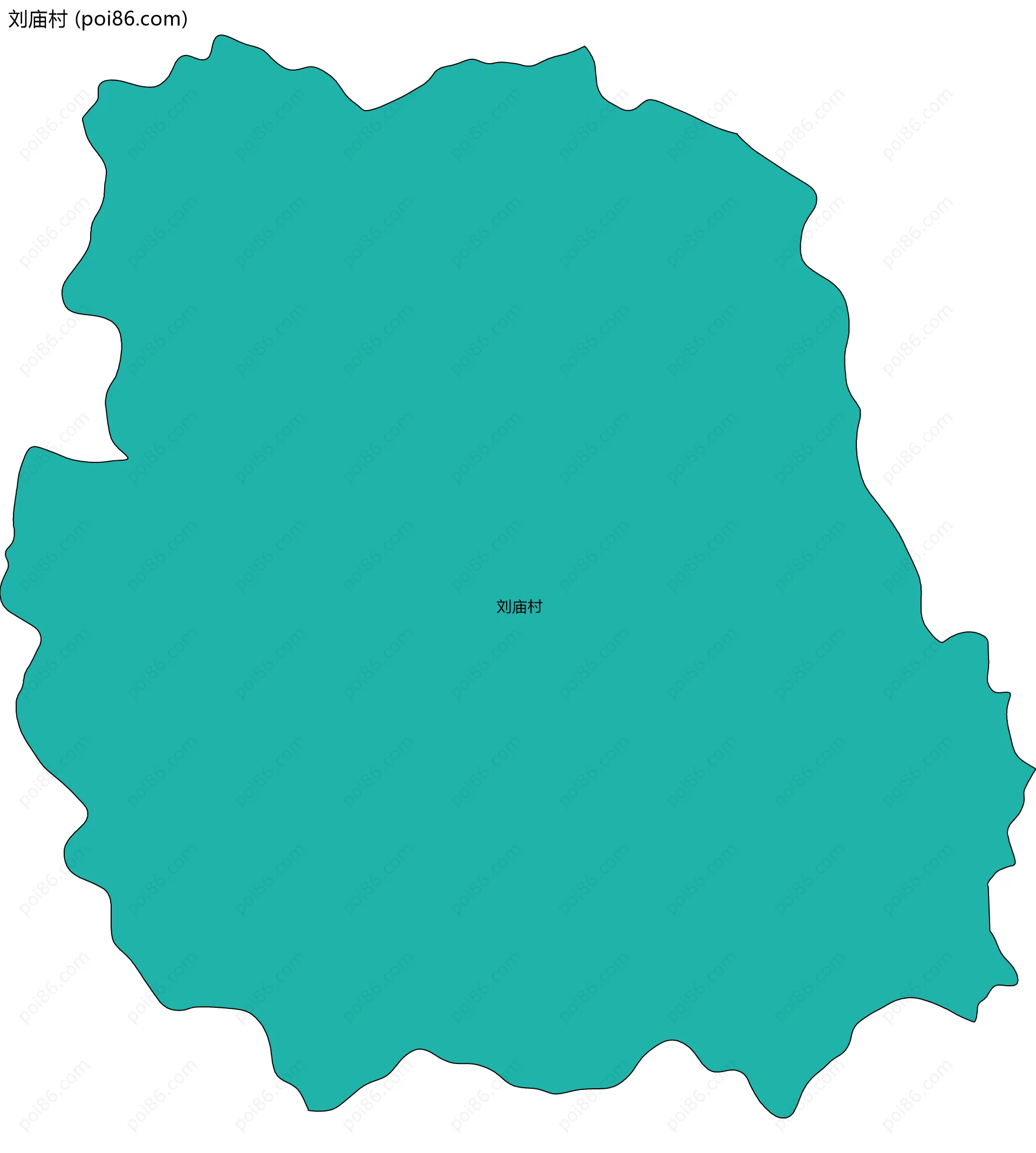 刘庙村边界地图
