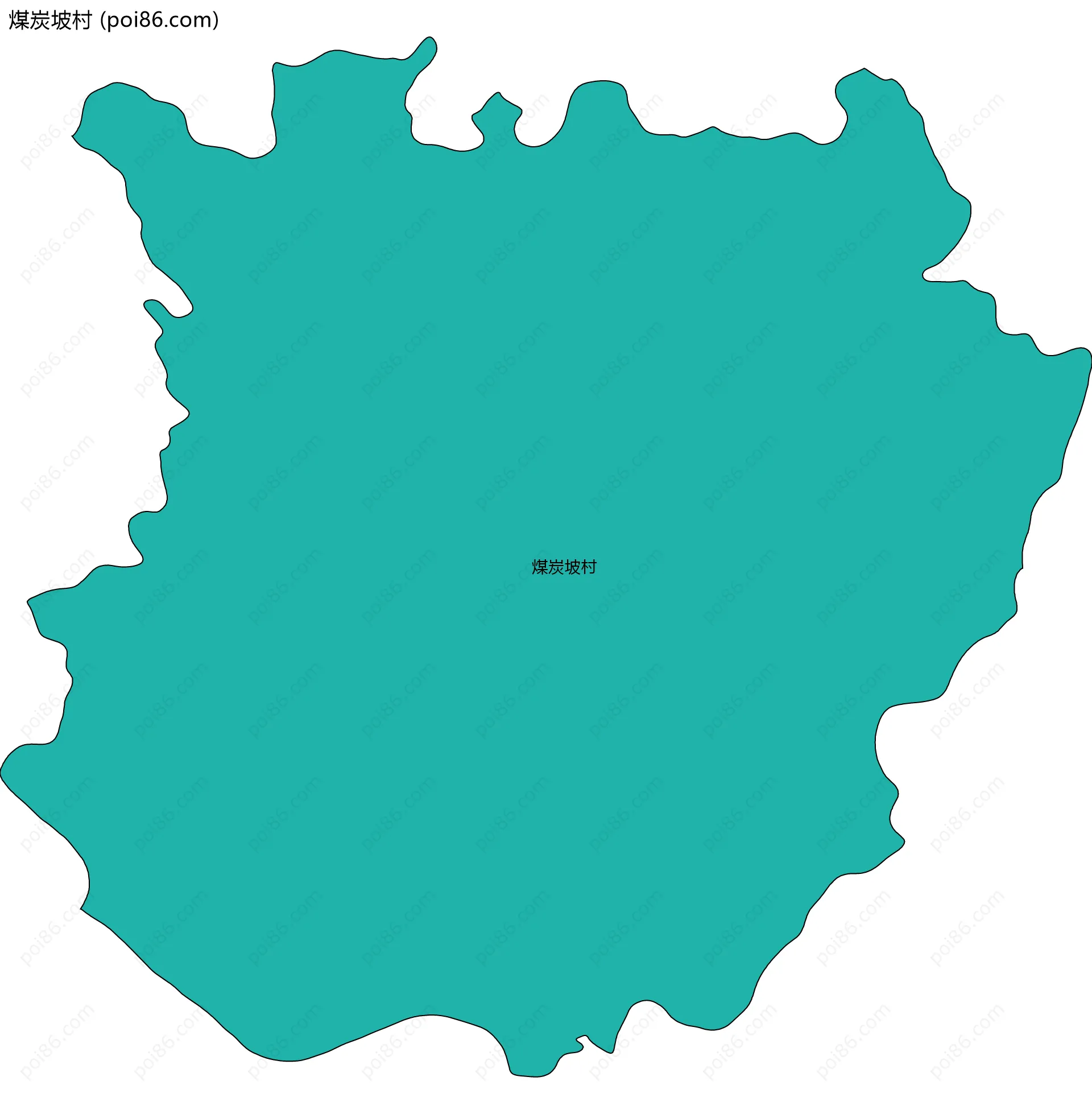 煤炭坡村边界地图