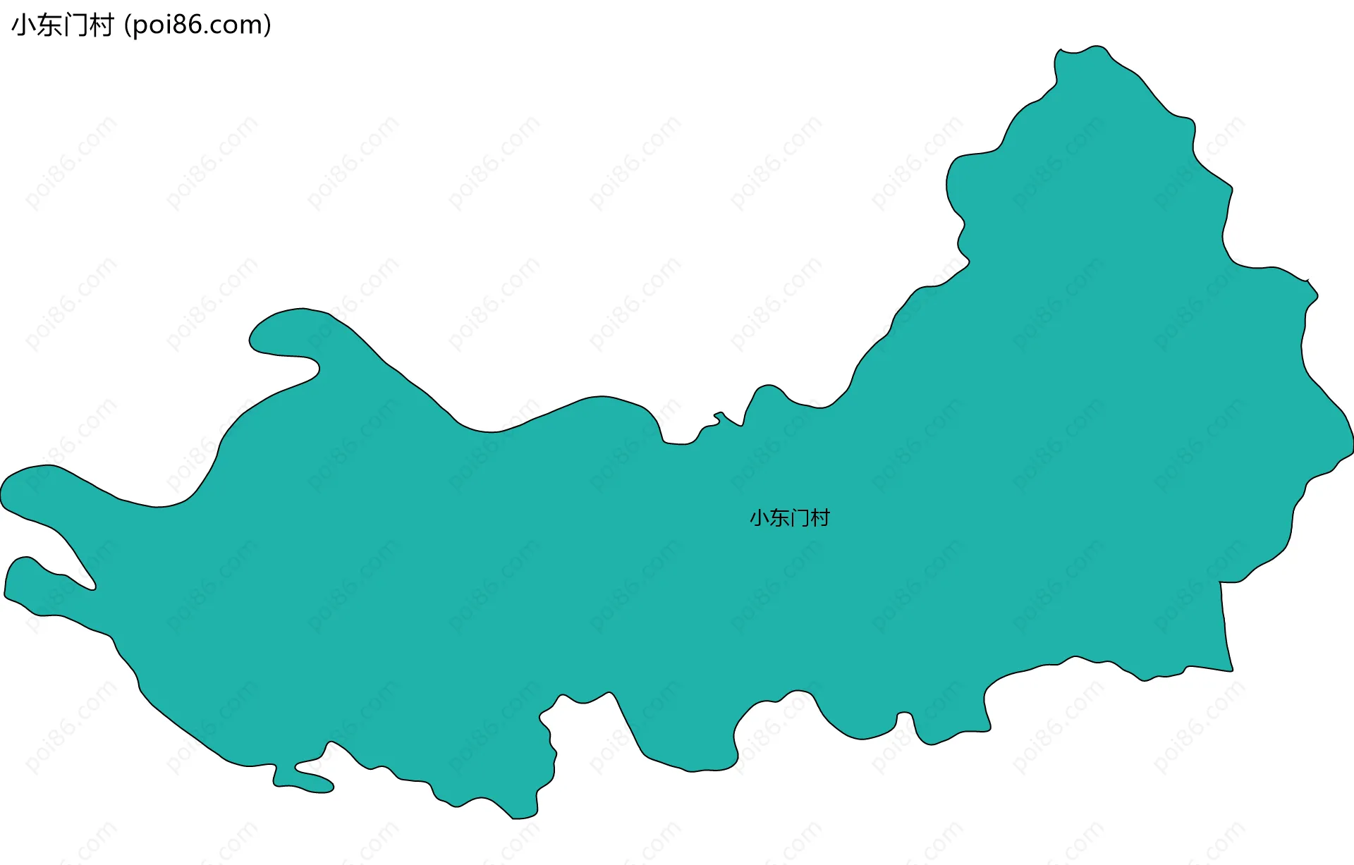 小东门村边界地图