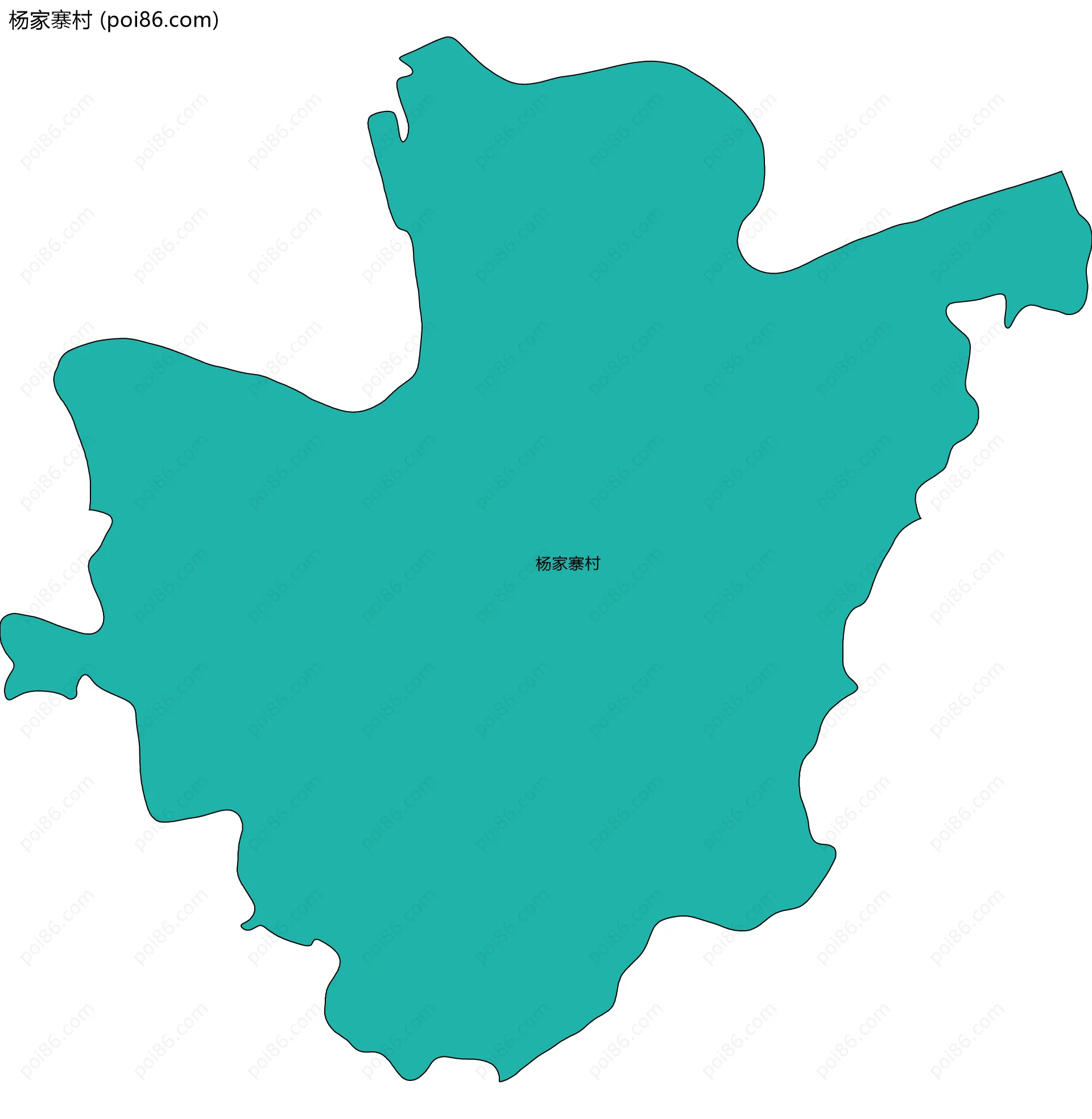 杨家寨村边界地图