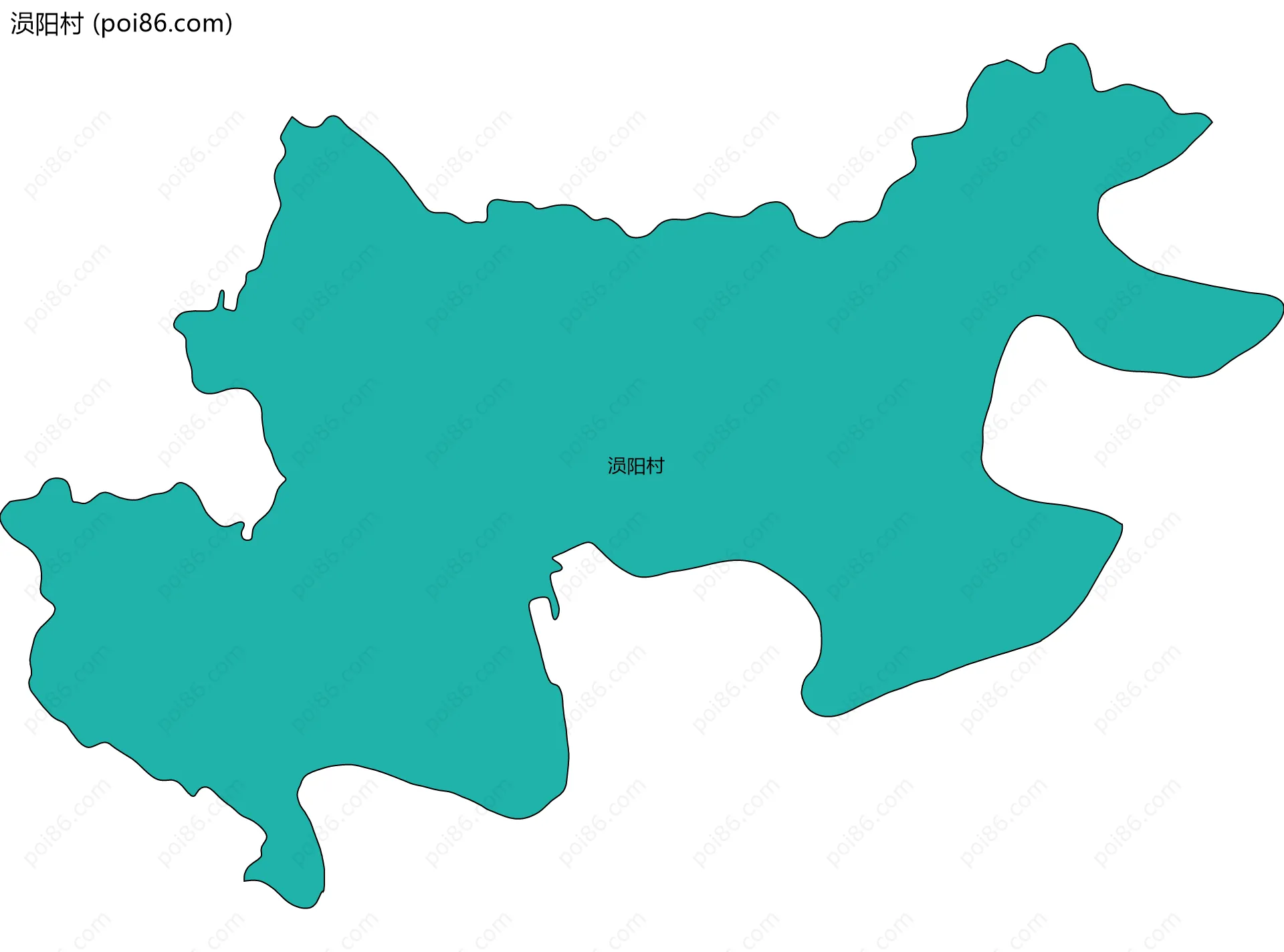 涢阳村边界地图