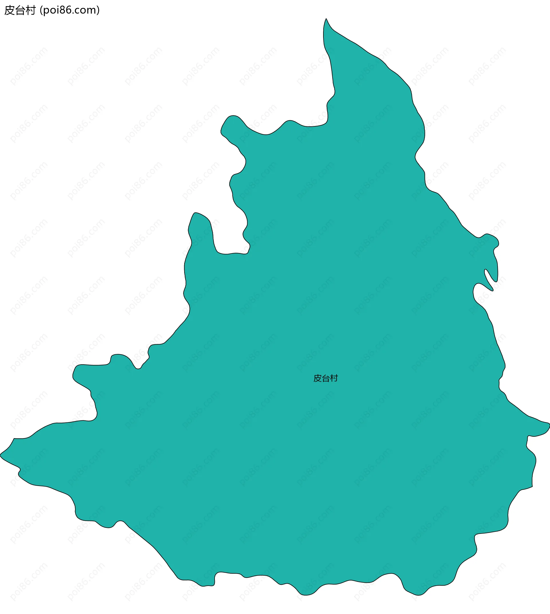 皮台村边界地图