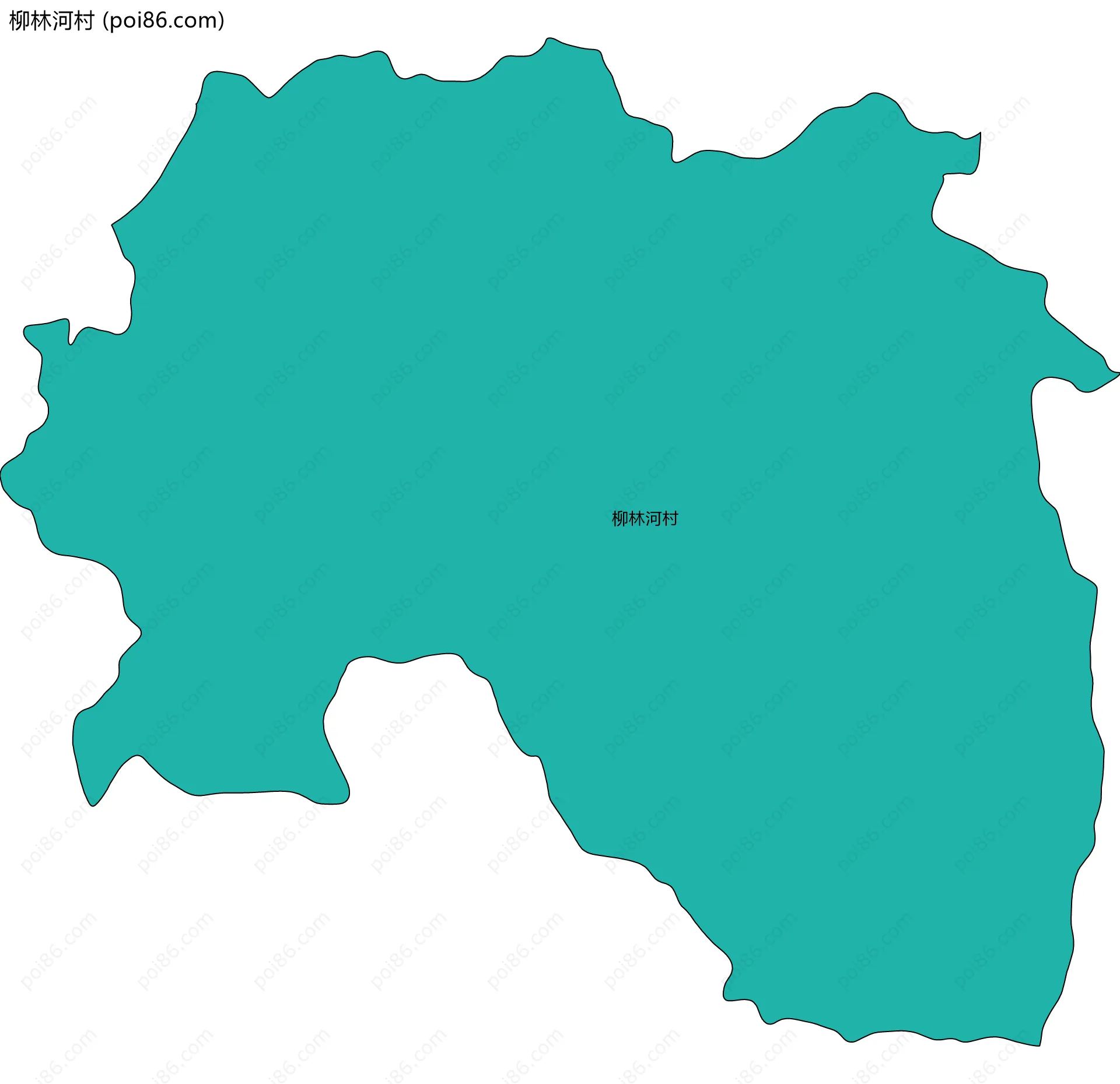 柳林河村边界地图