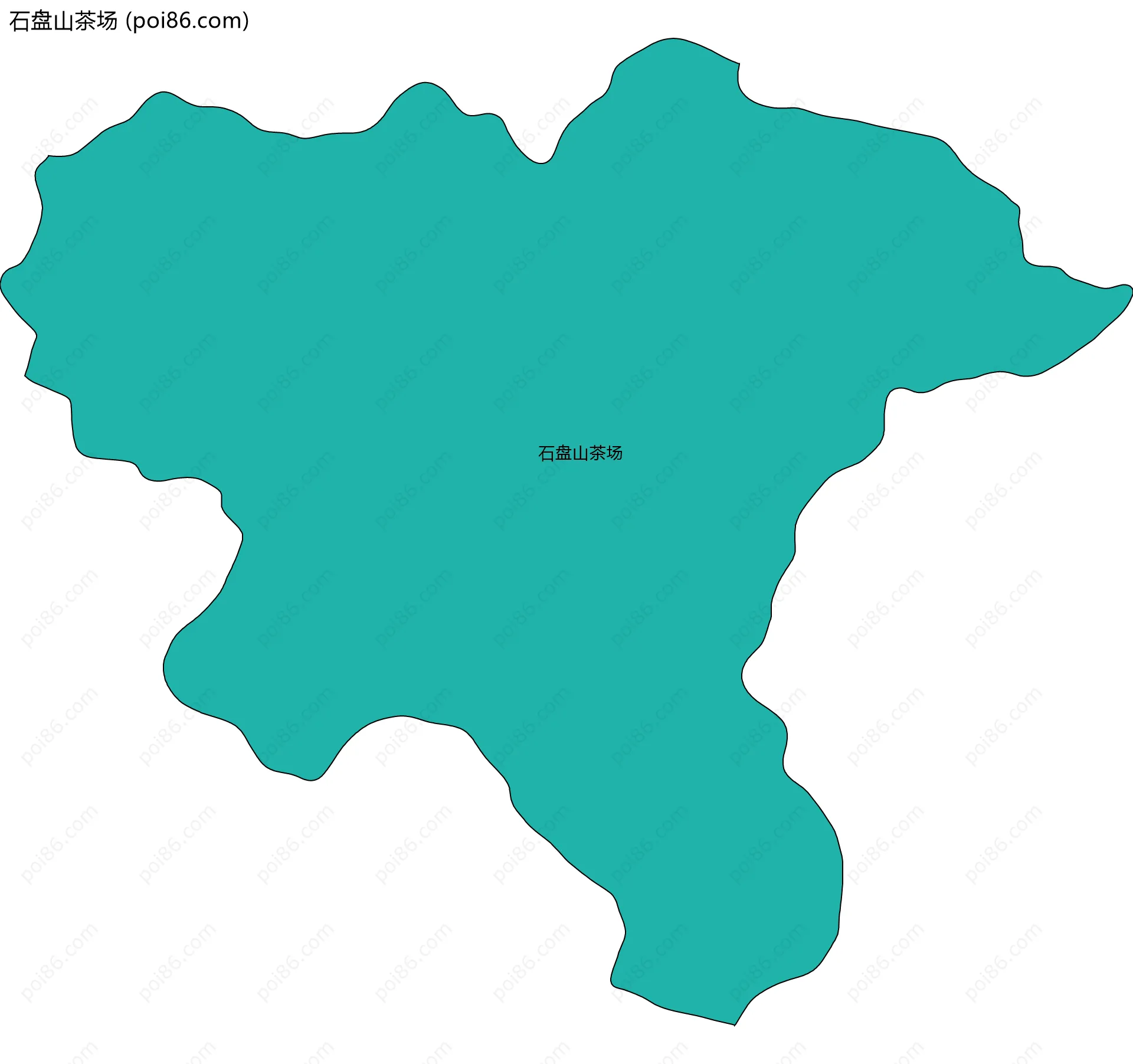 石盘山茶场边界地图