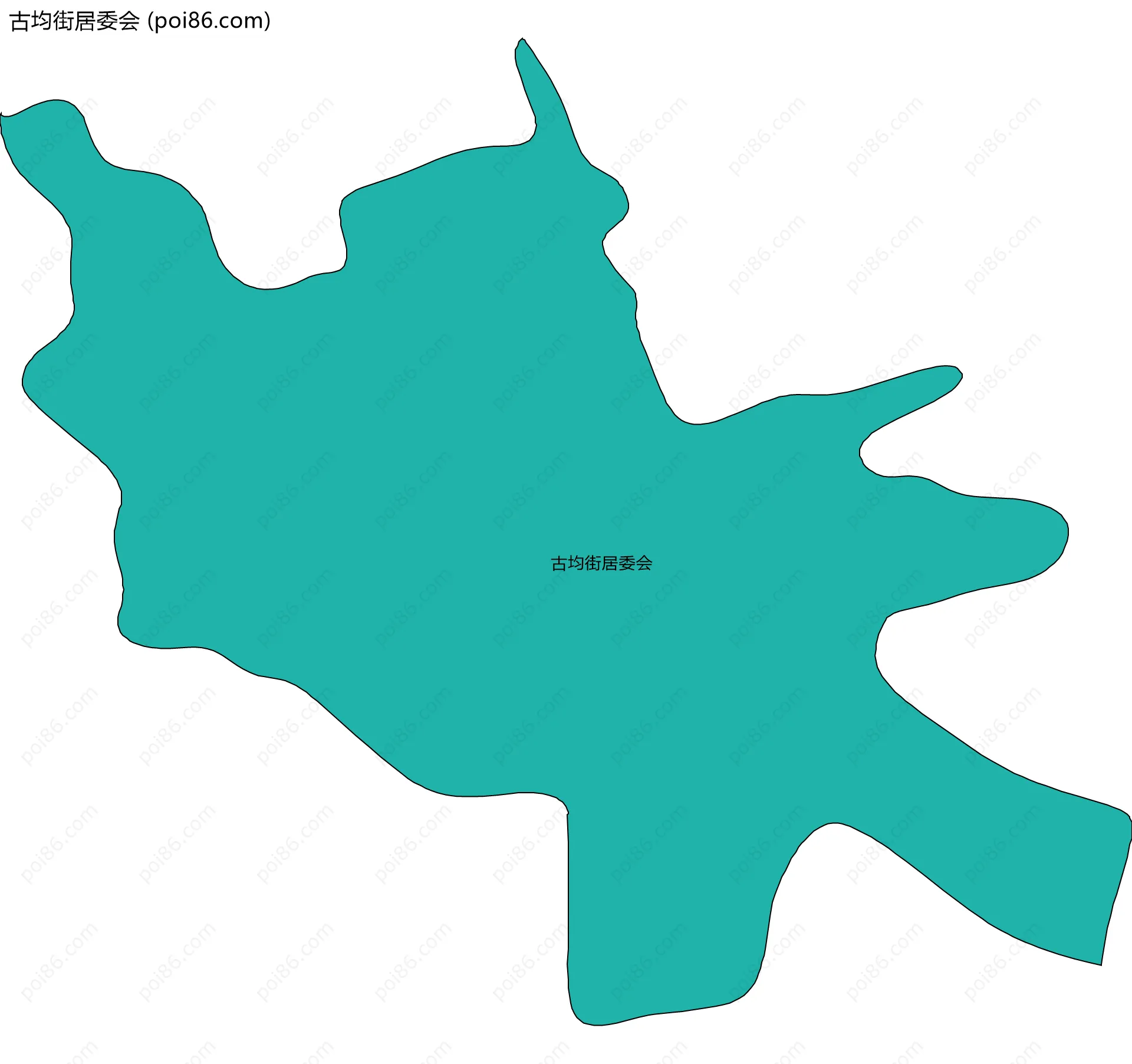 古均街居委会边界地图