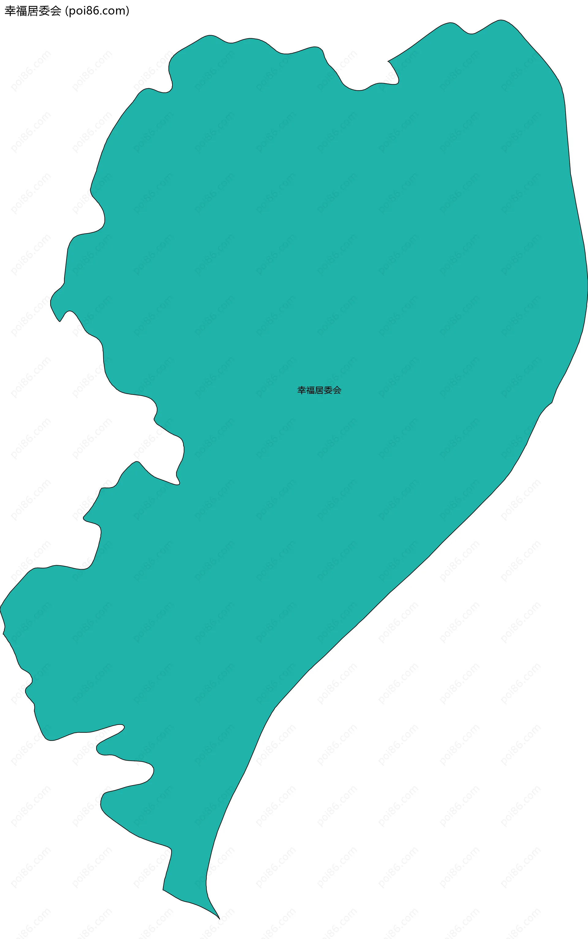 幸福居委会边界地图