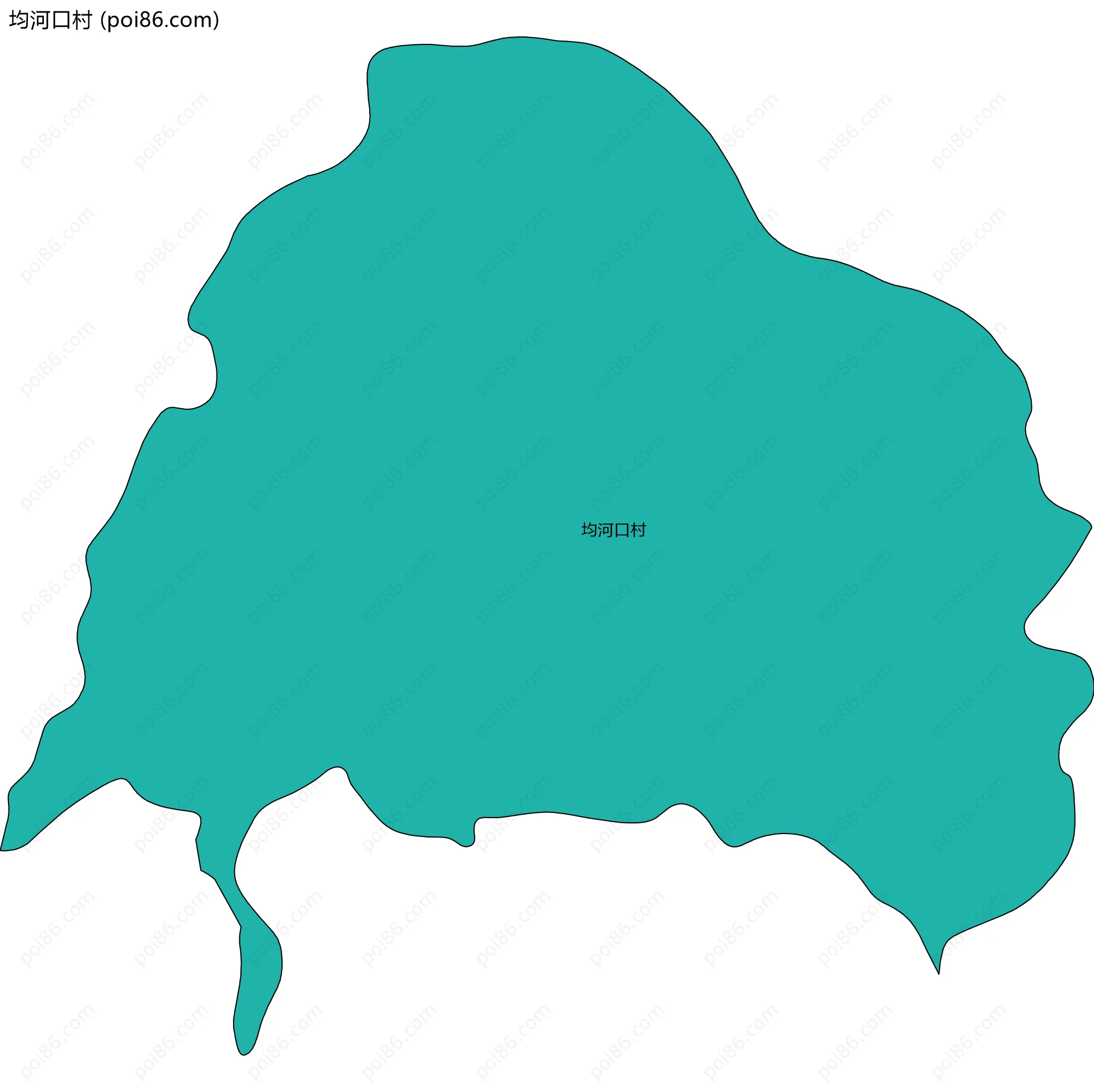 均河口村边界地图