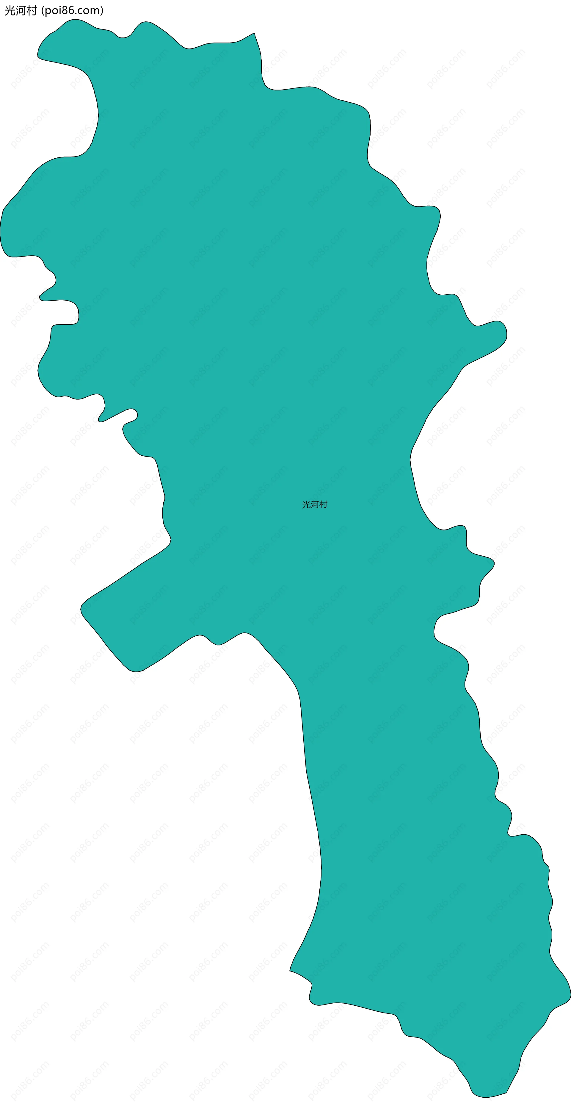 光河村边界地图