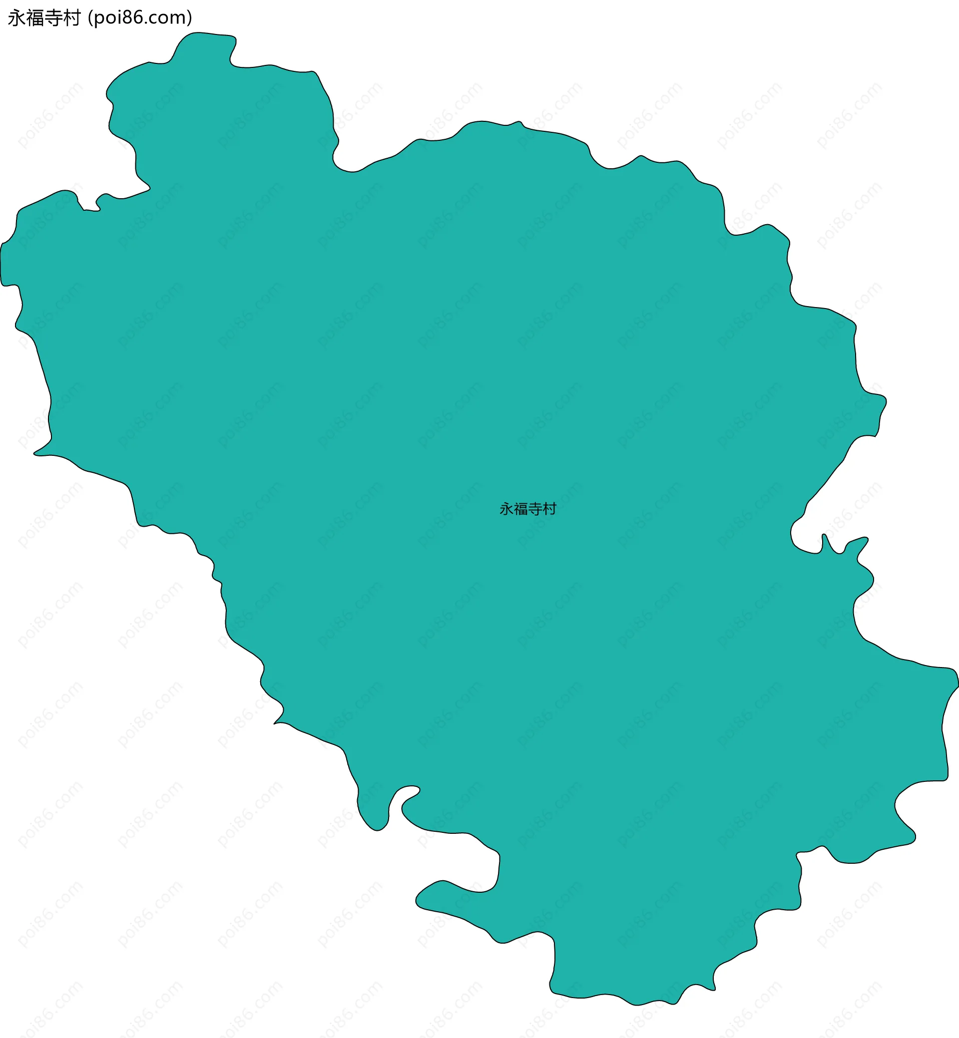 永福寺村边界地图