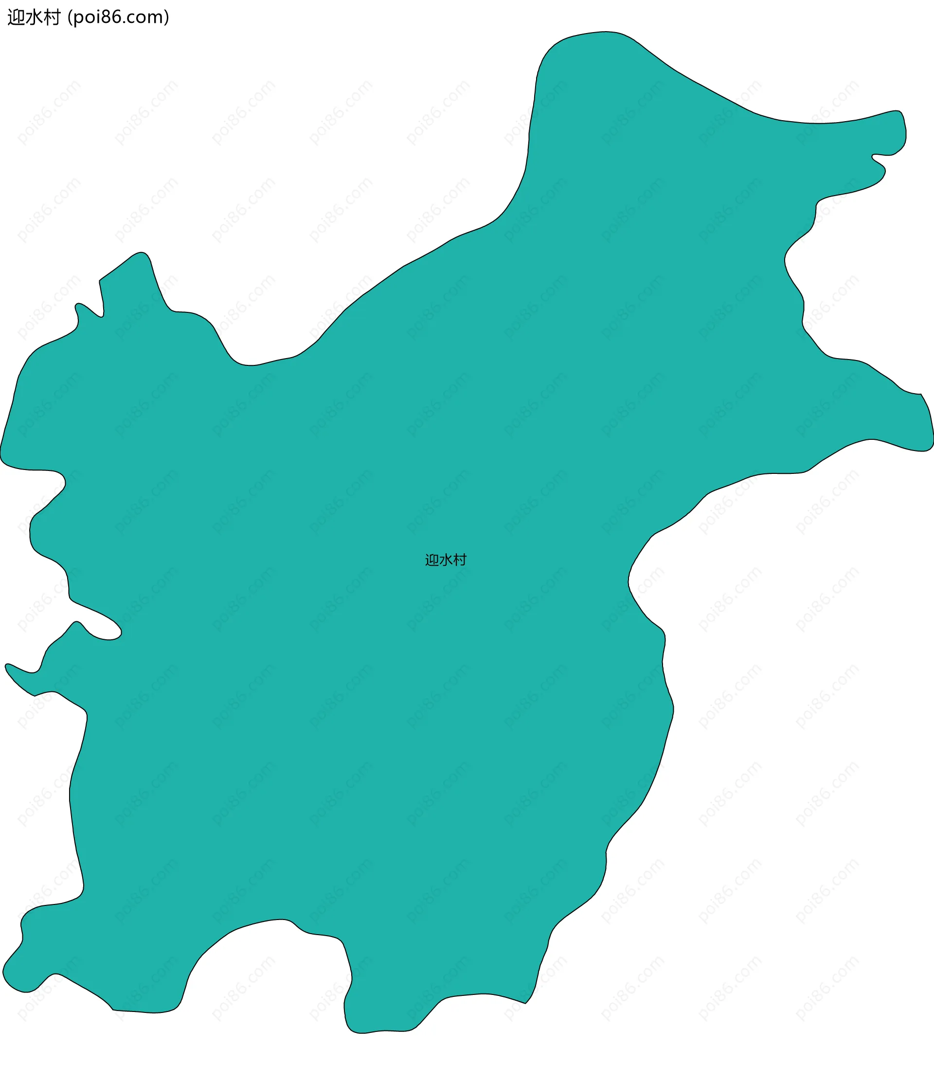 迎水村边界地图