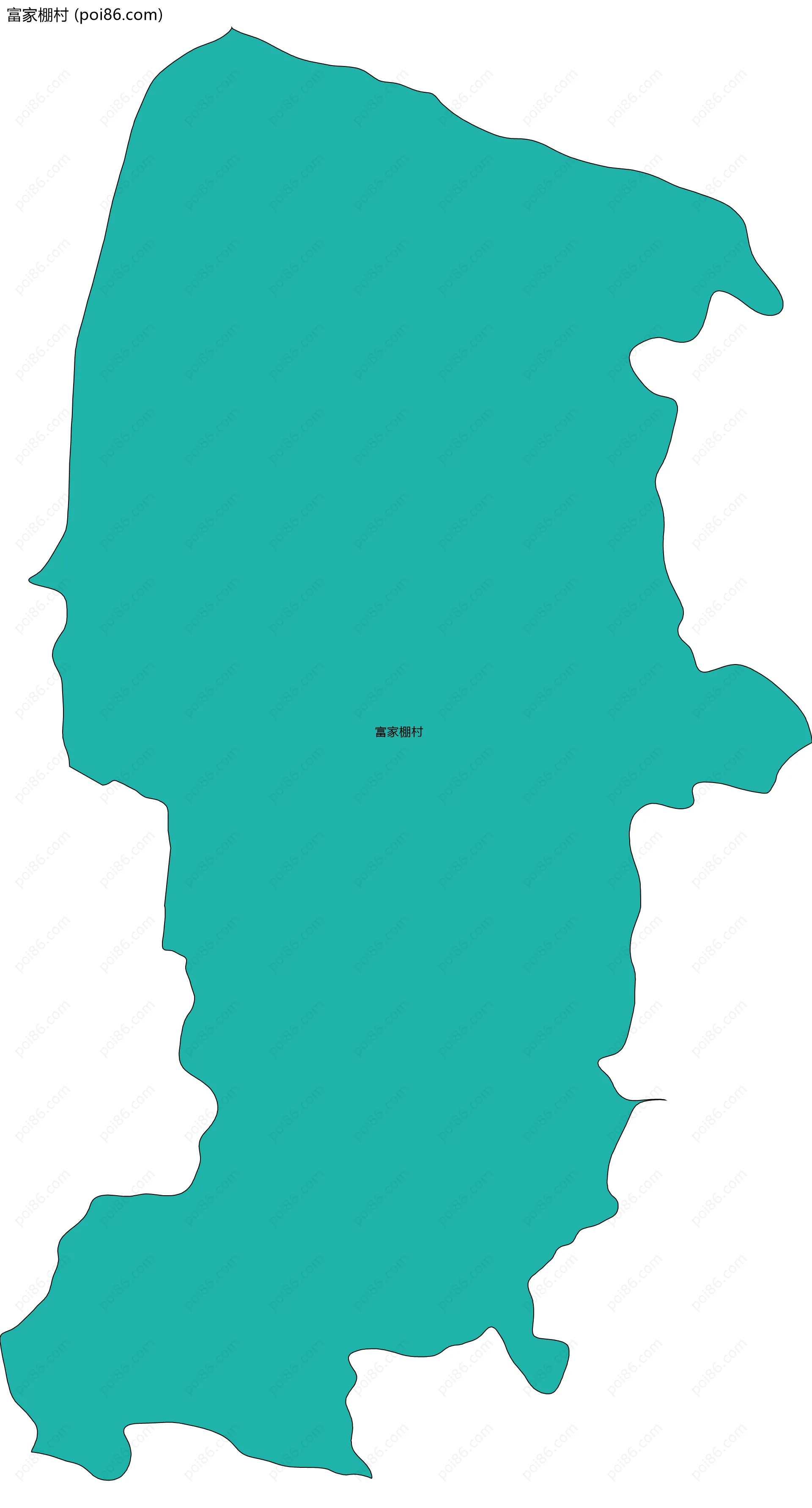 富家棚村边界地图