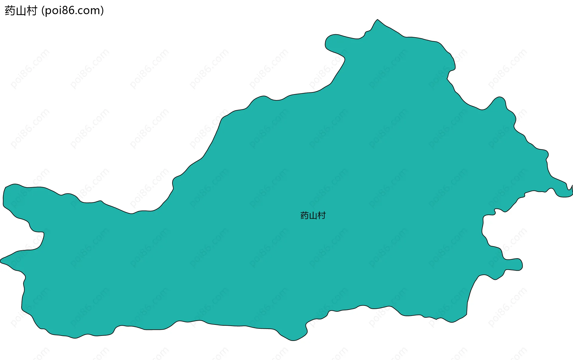 药山村边界地图