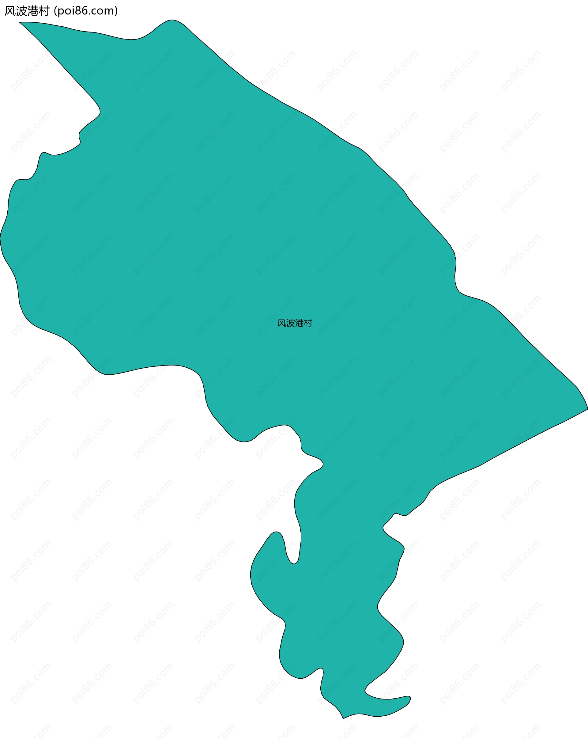 风波港村边界地图