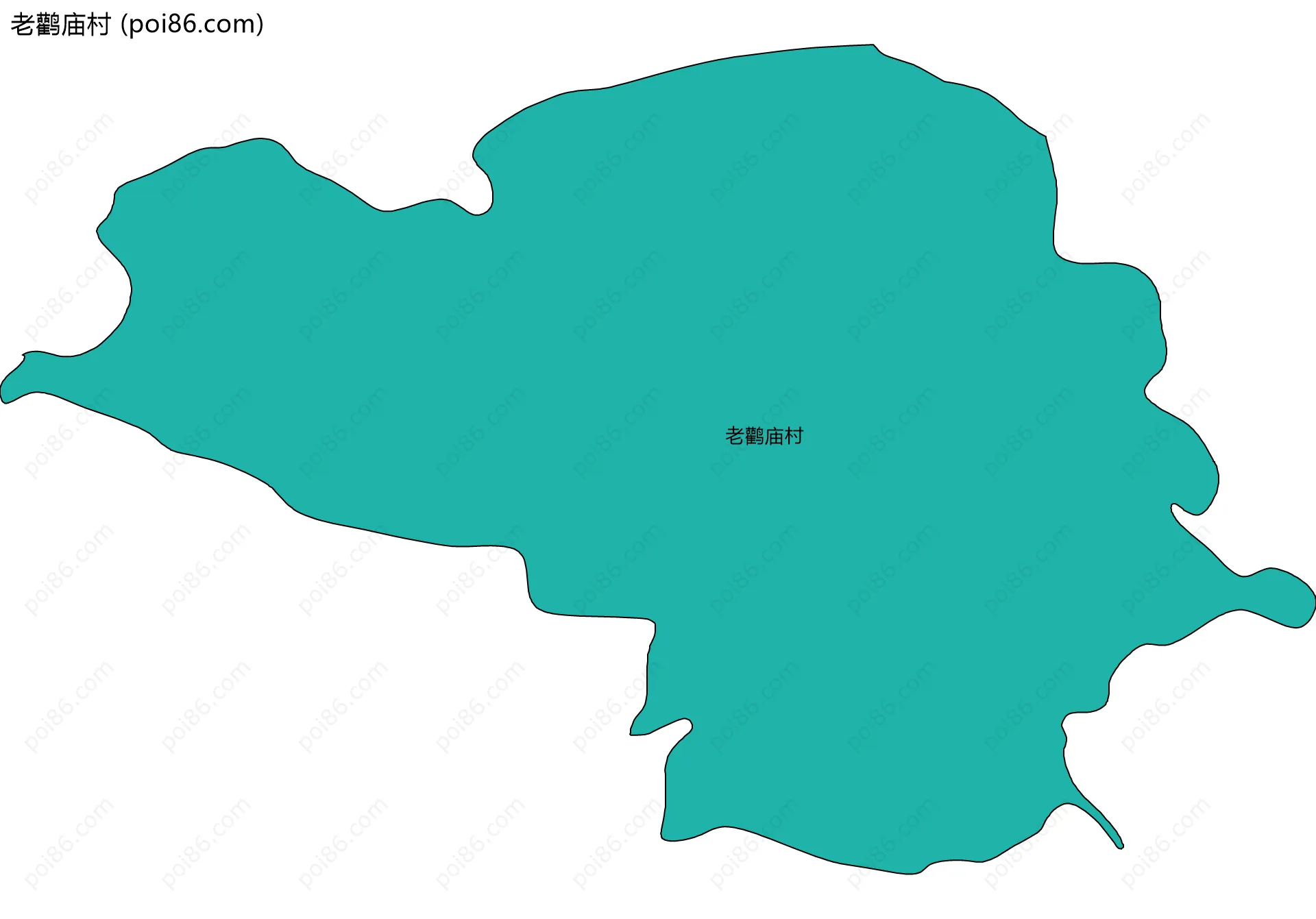 老鹳庙村边界地图