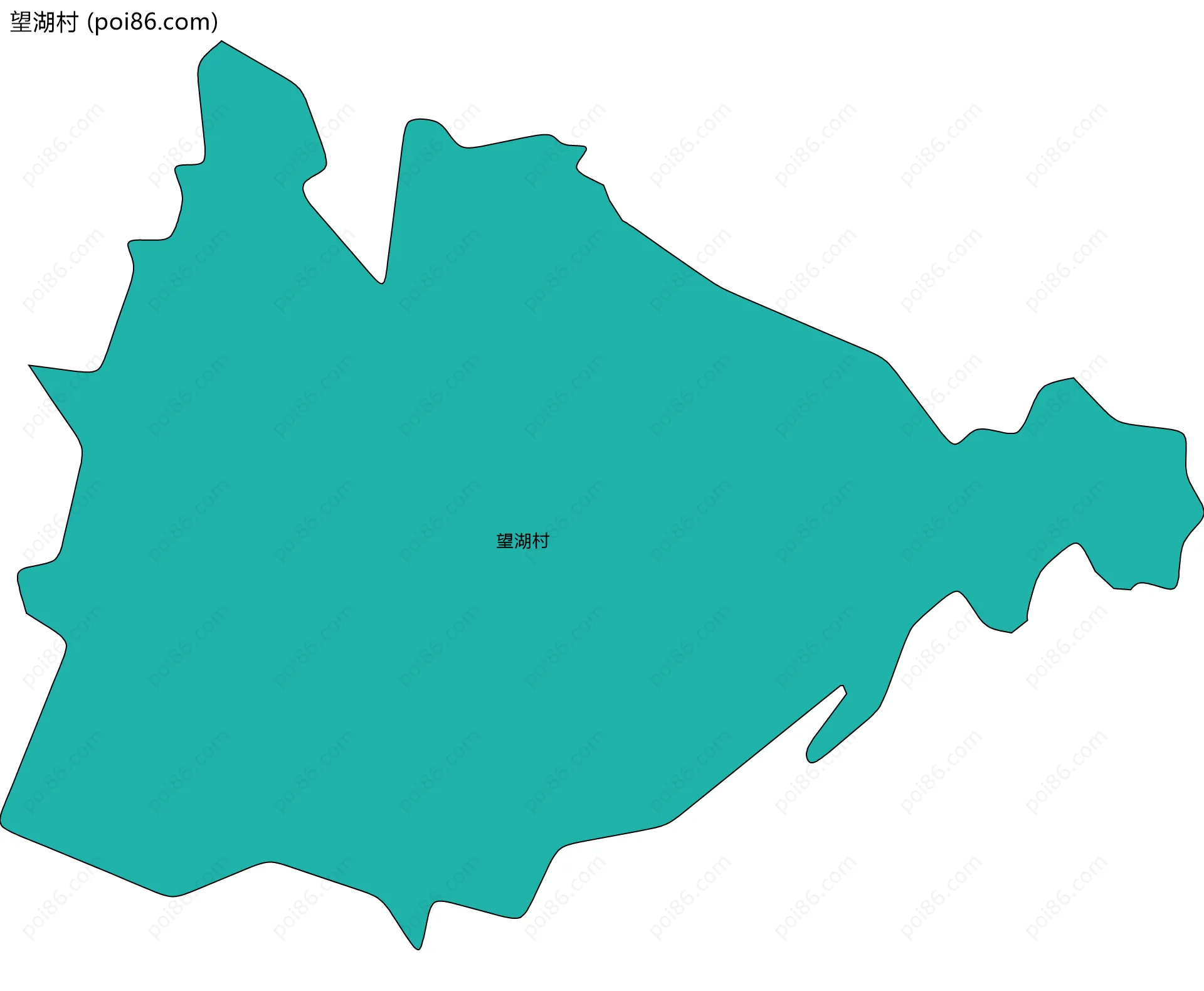 望湖村边界地图