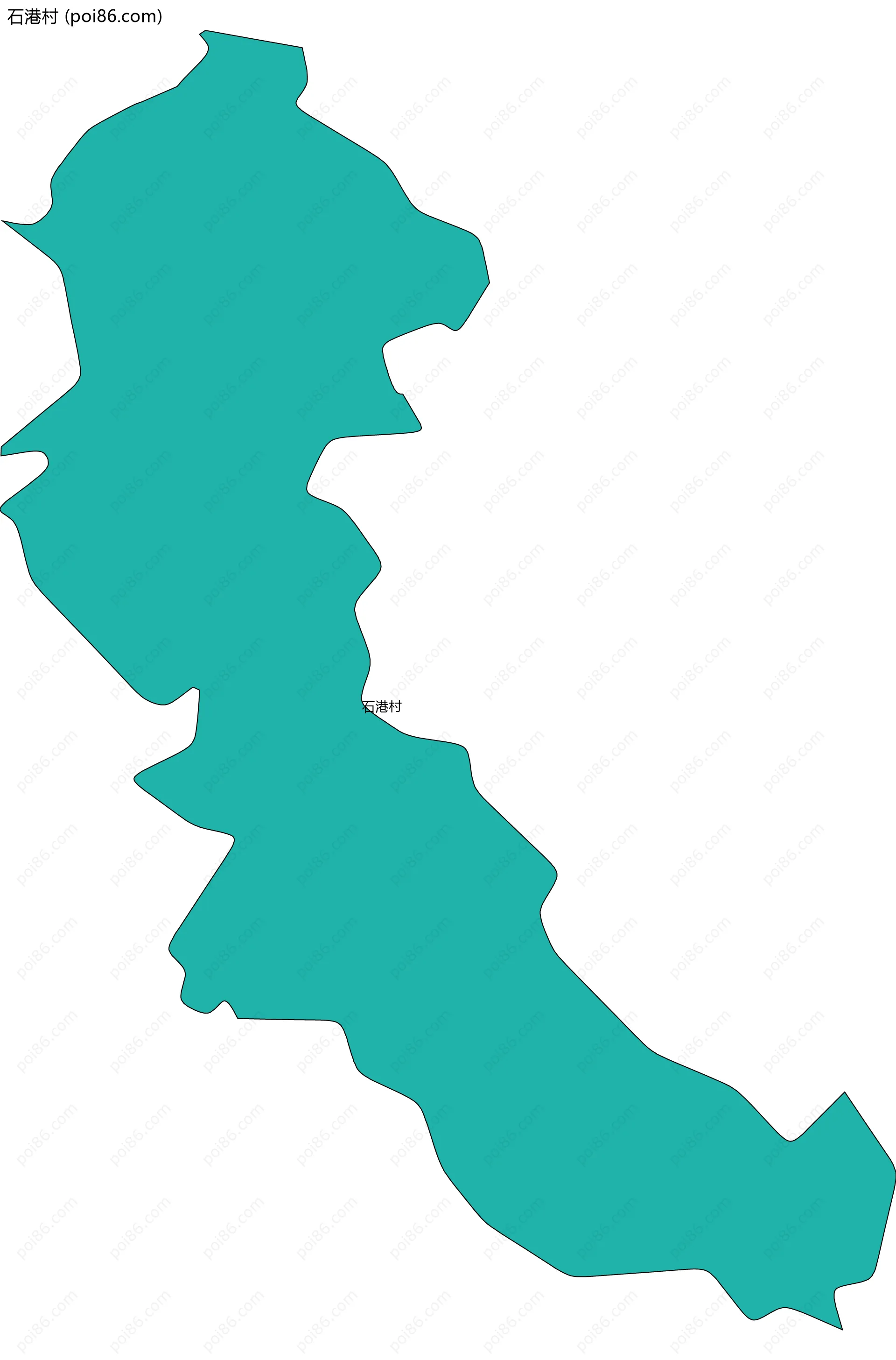 石港村边界地图