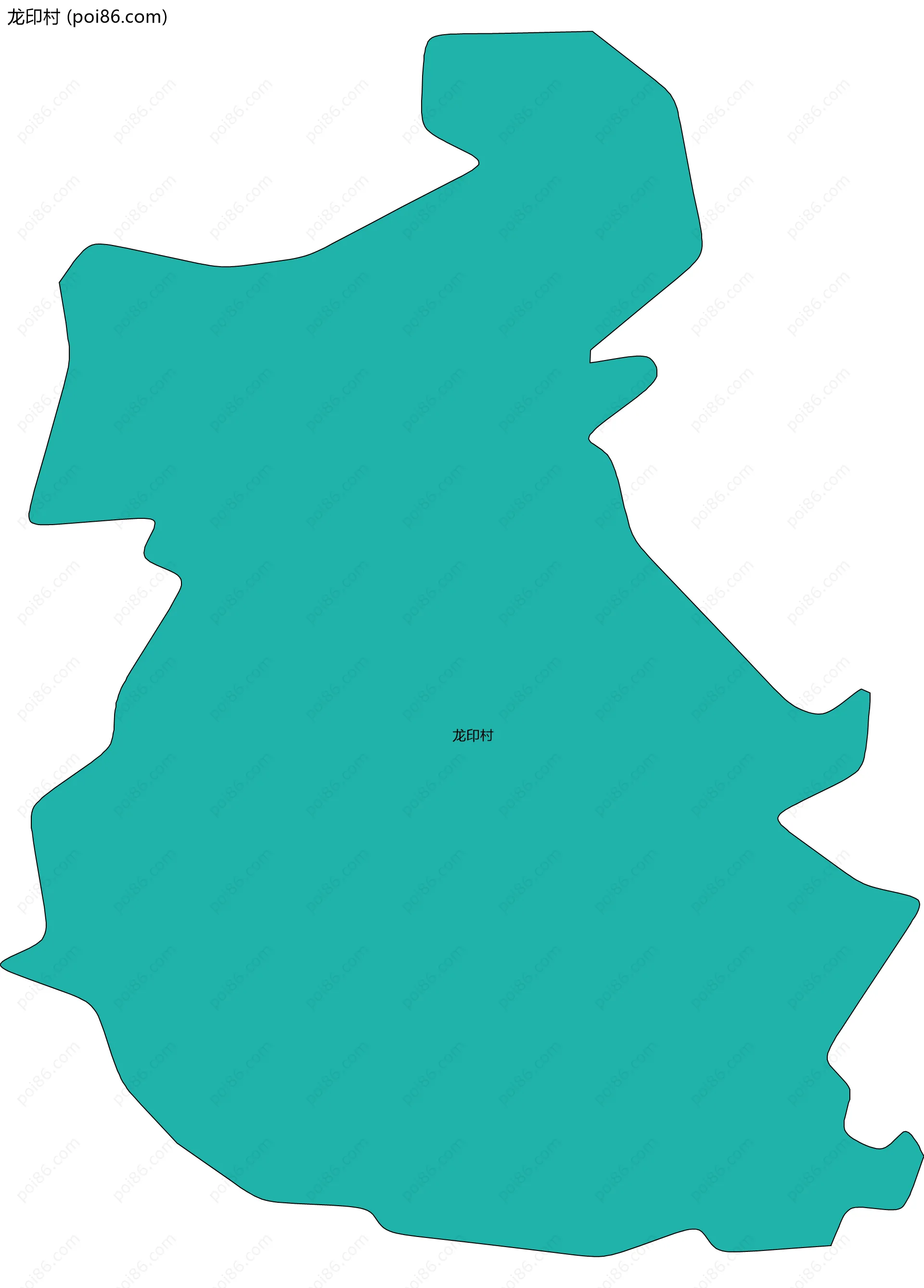 龙印村边界地图