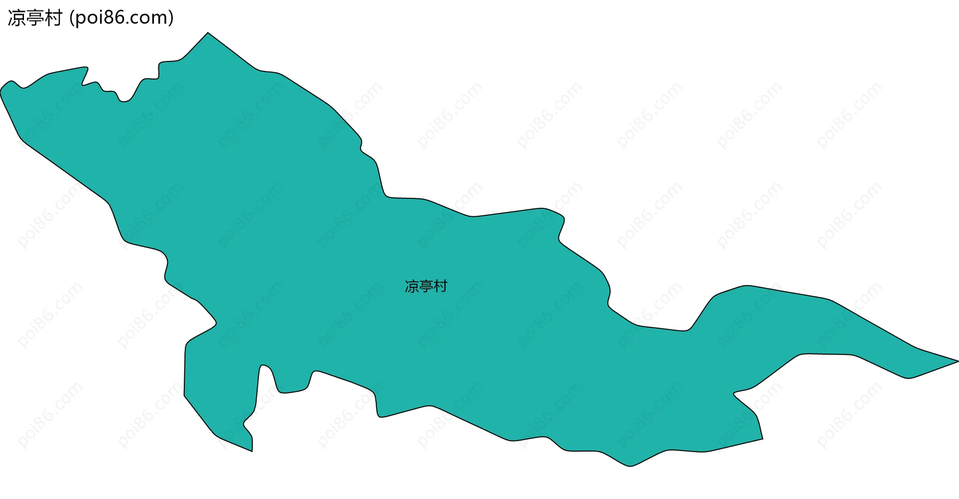 凉亭村边界地图