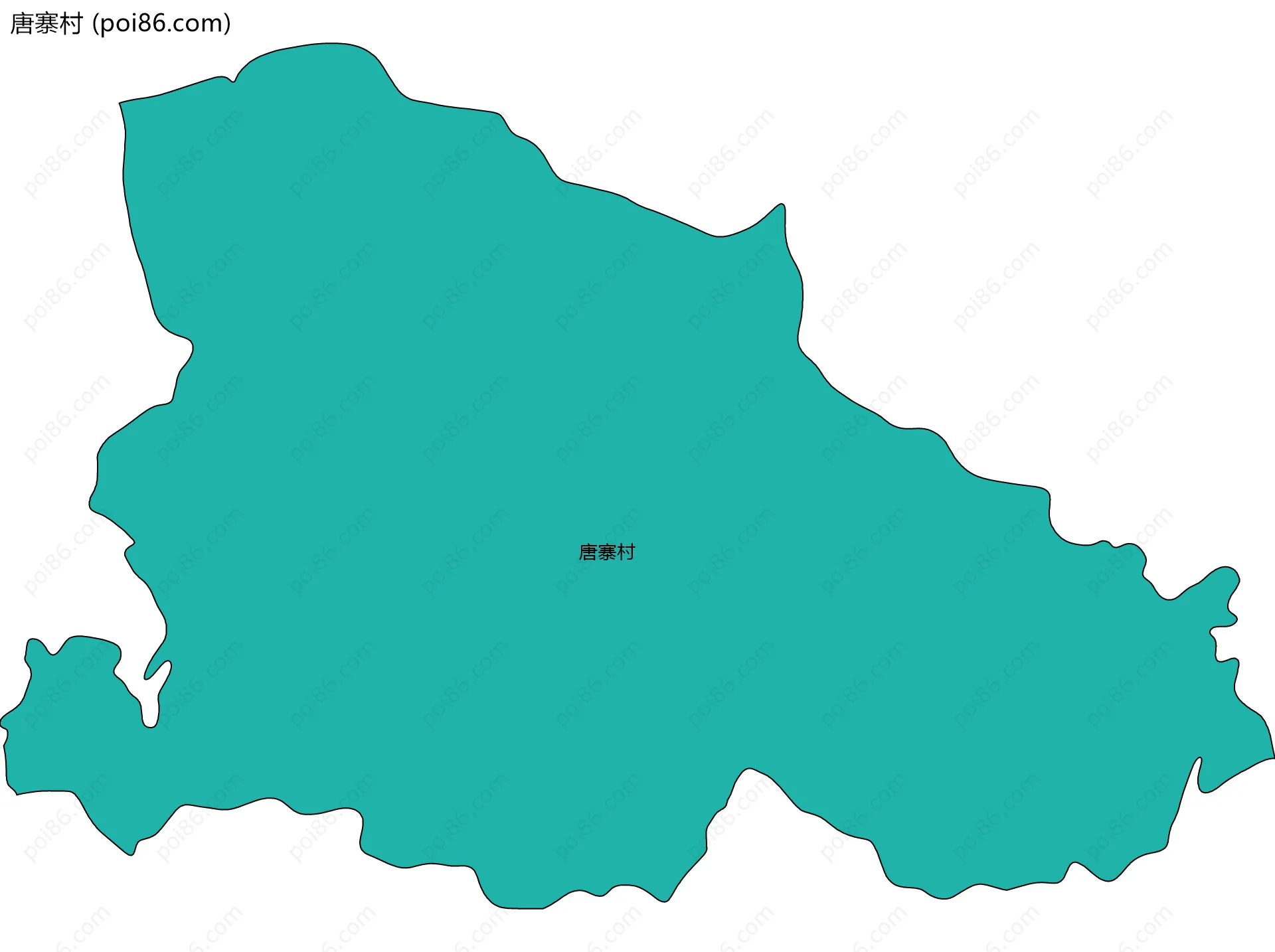 唐寨村边界地图