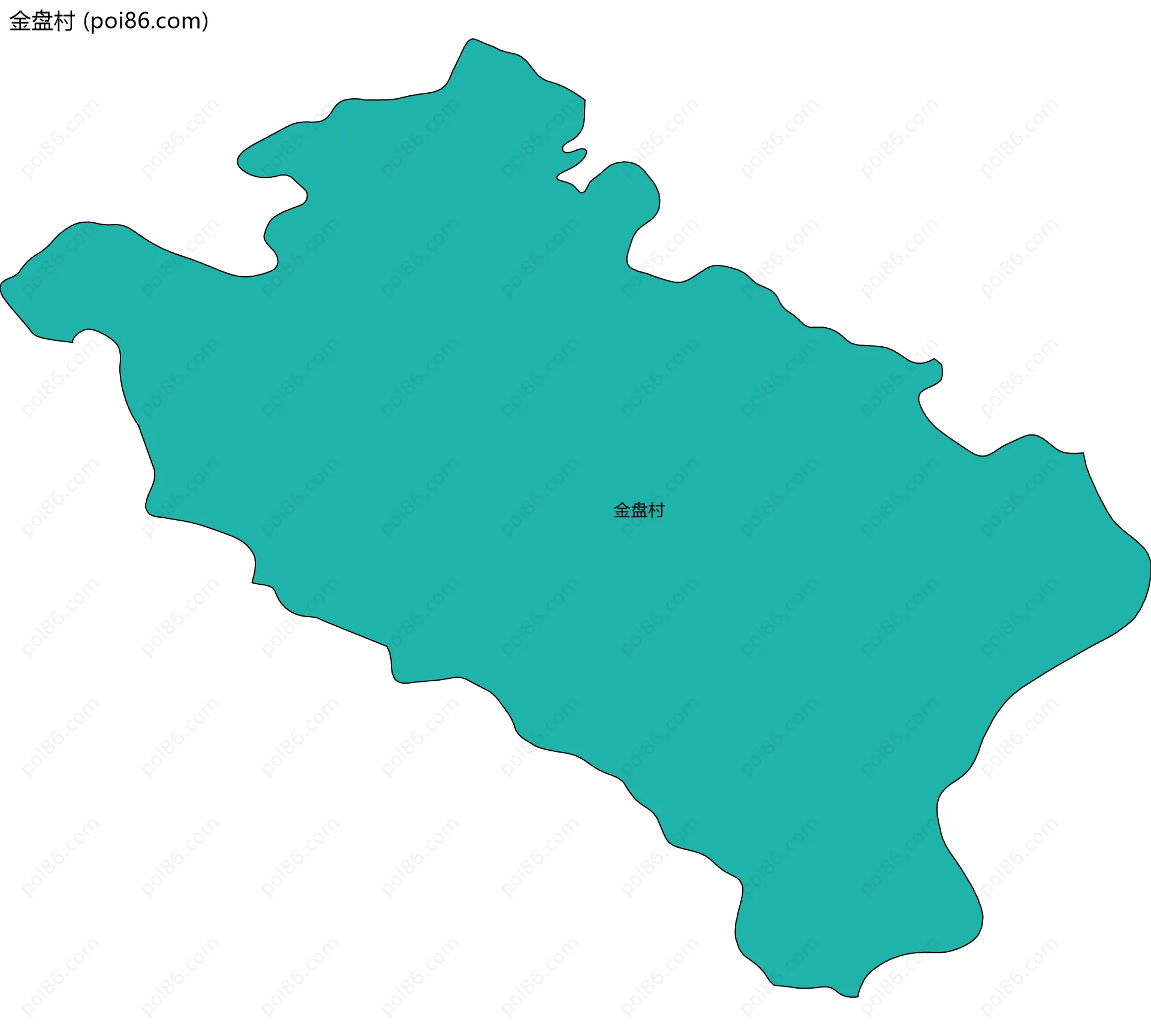 金盘村边界地图