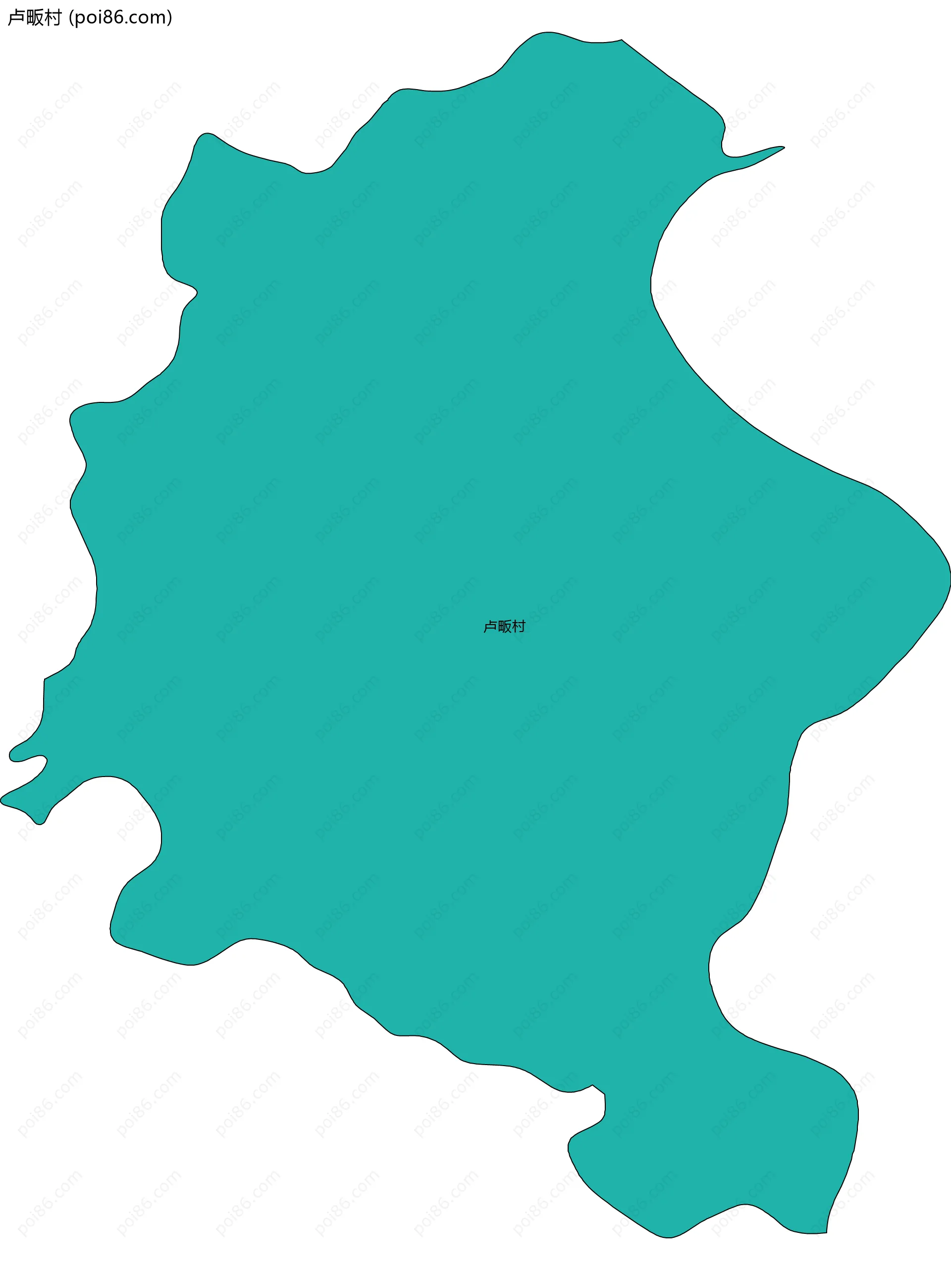 卢畈村边界地图