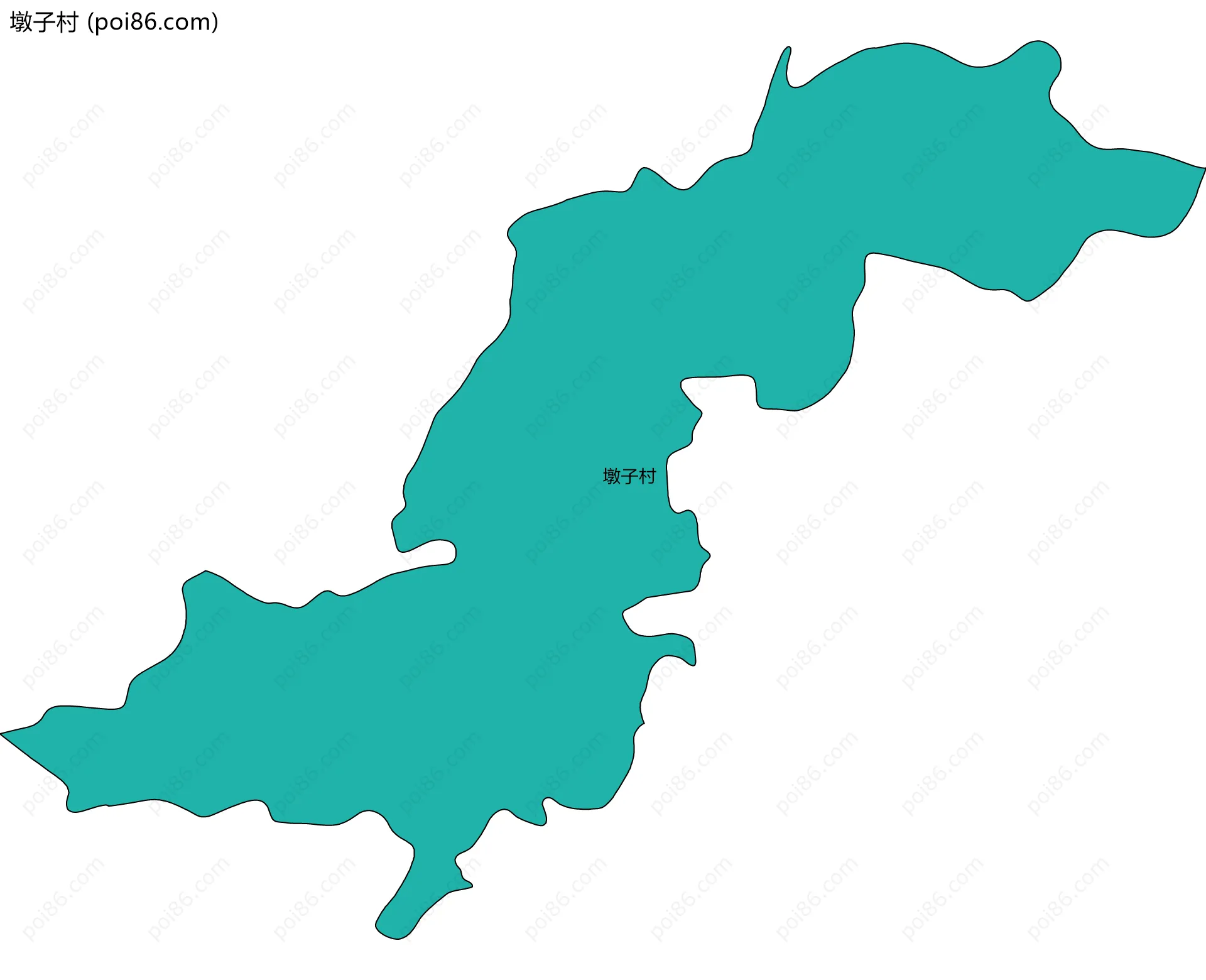 墩子村边界地图