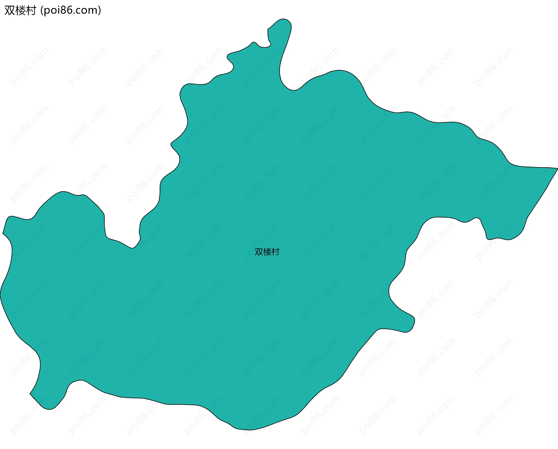 双楼村边界地图