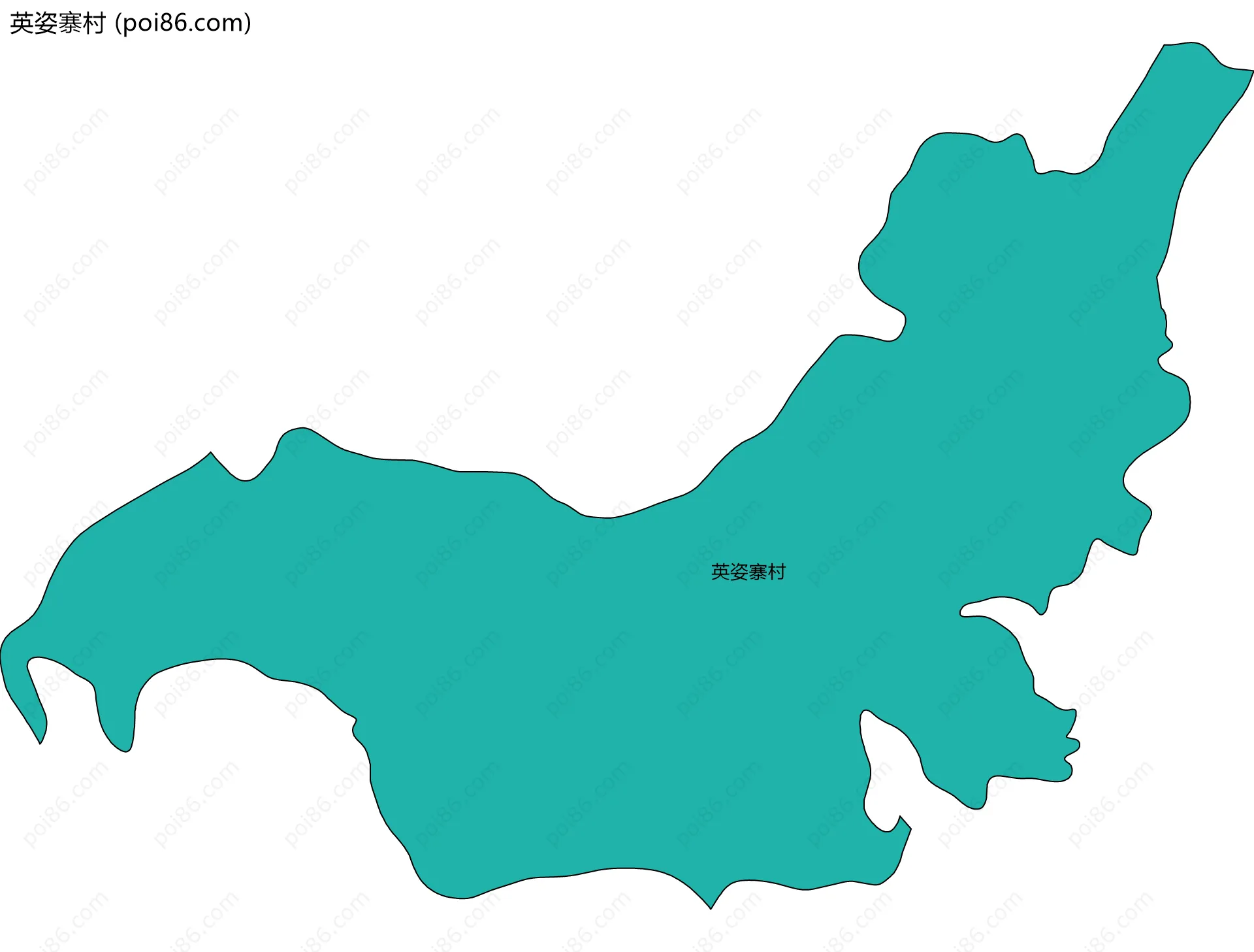 英姿寨村边界地图