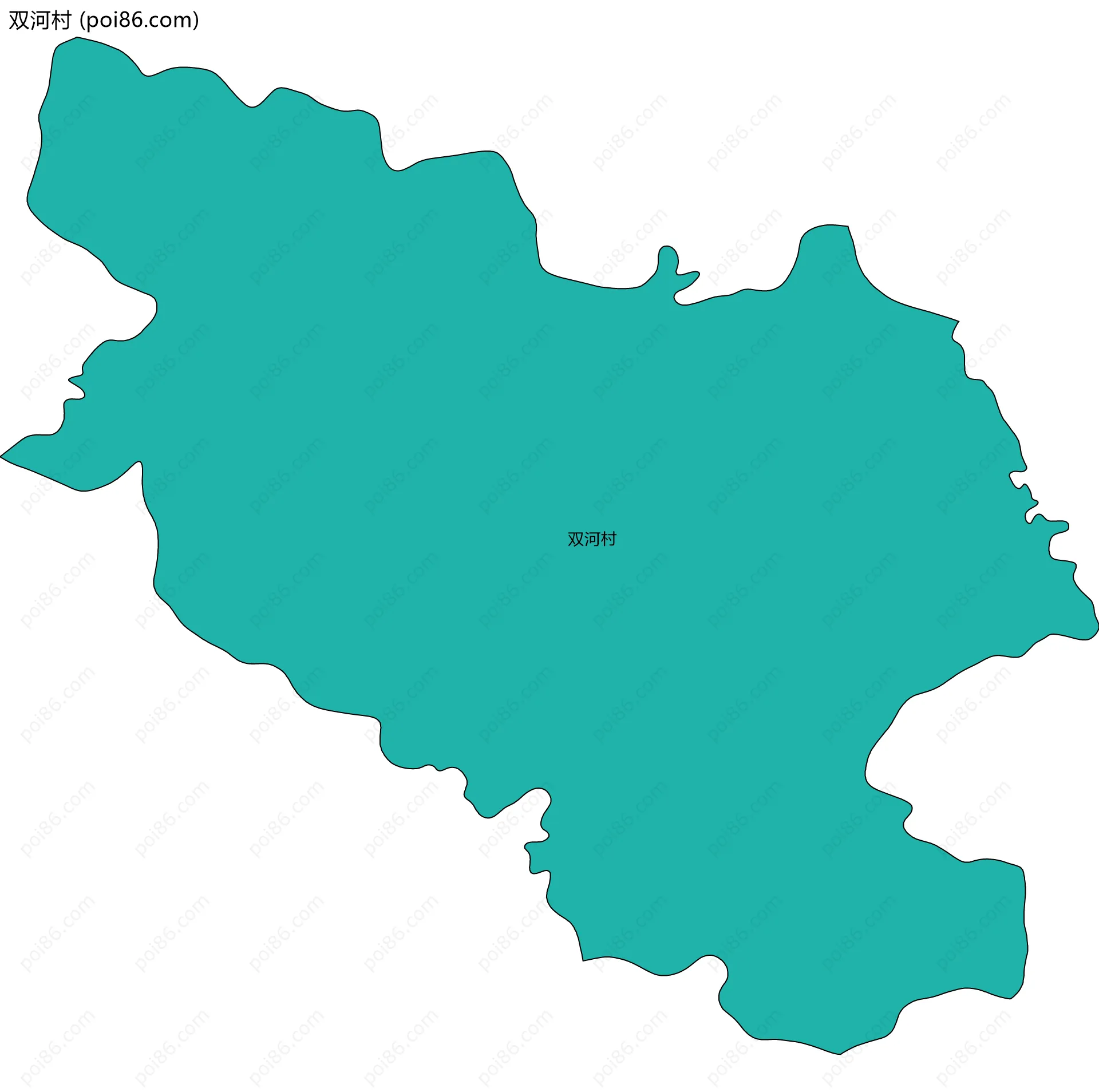 双河村边界地图