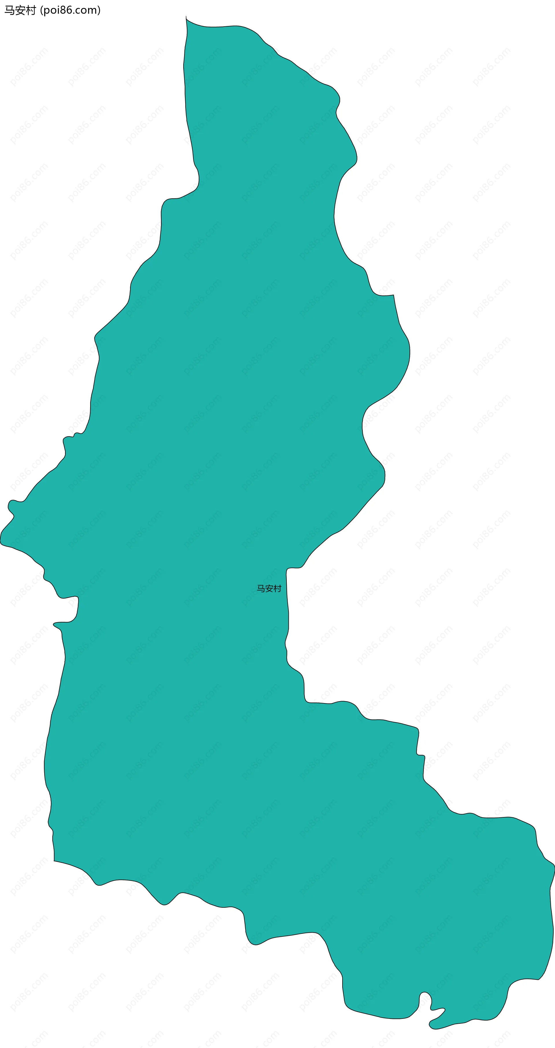 马安村边界地图