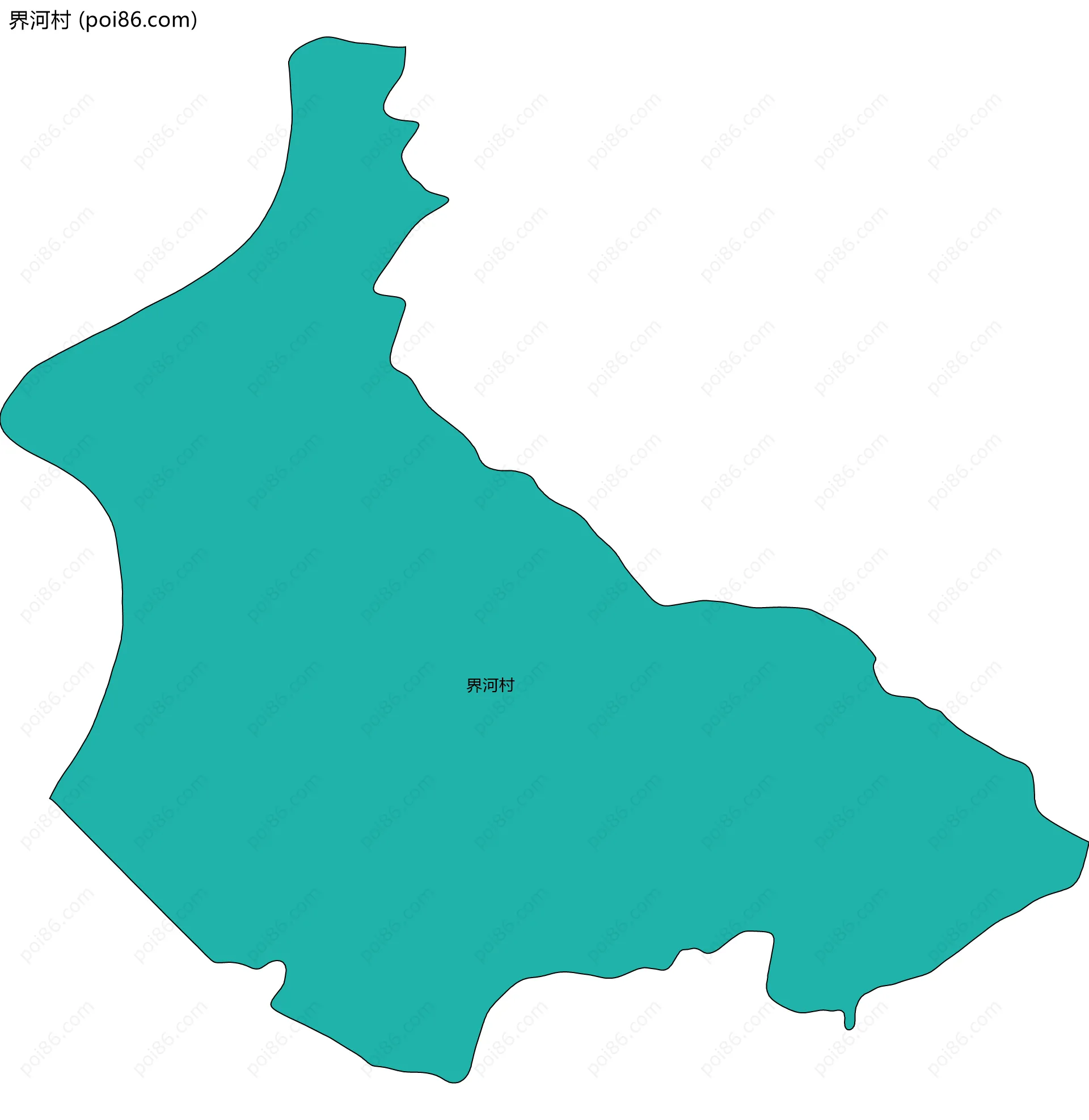 界河村边界地图