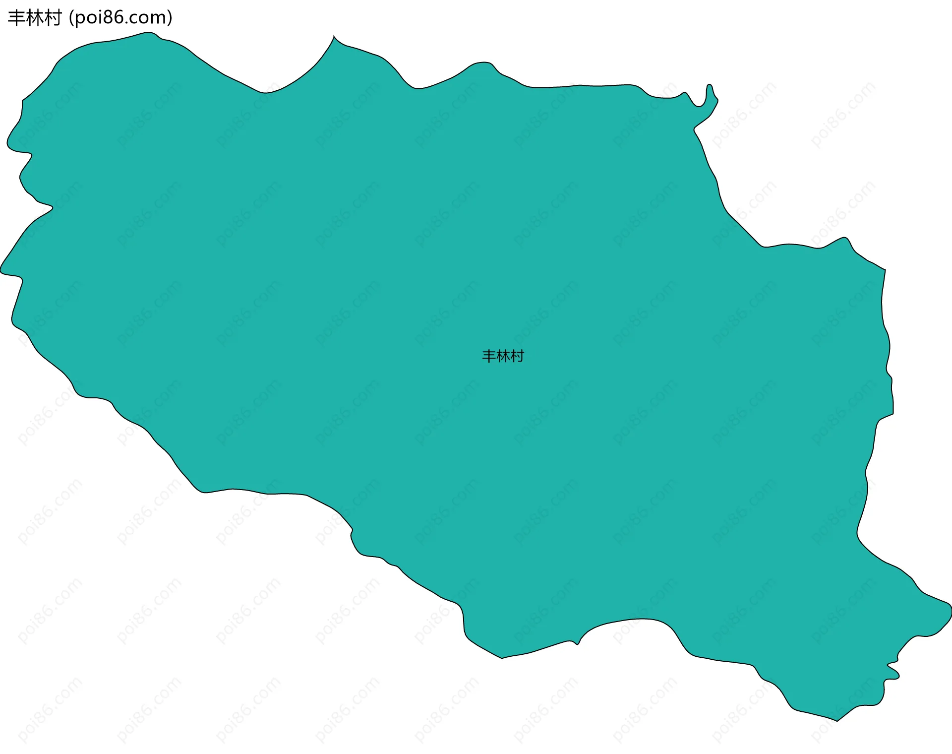 丰林村边界地图