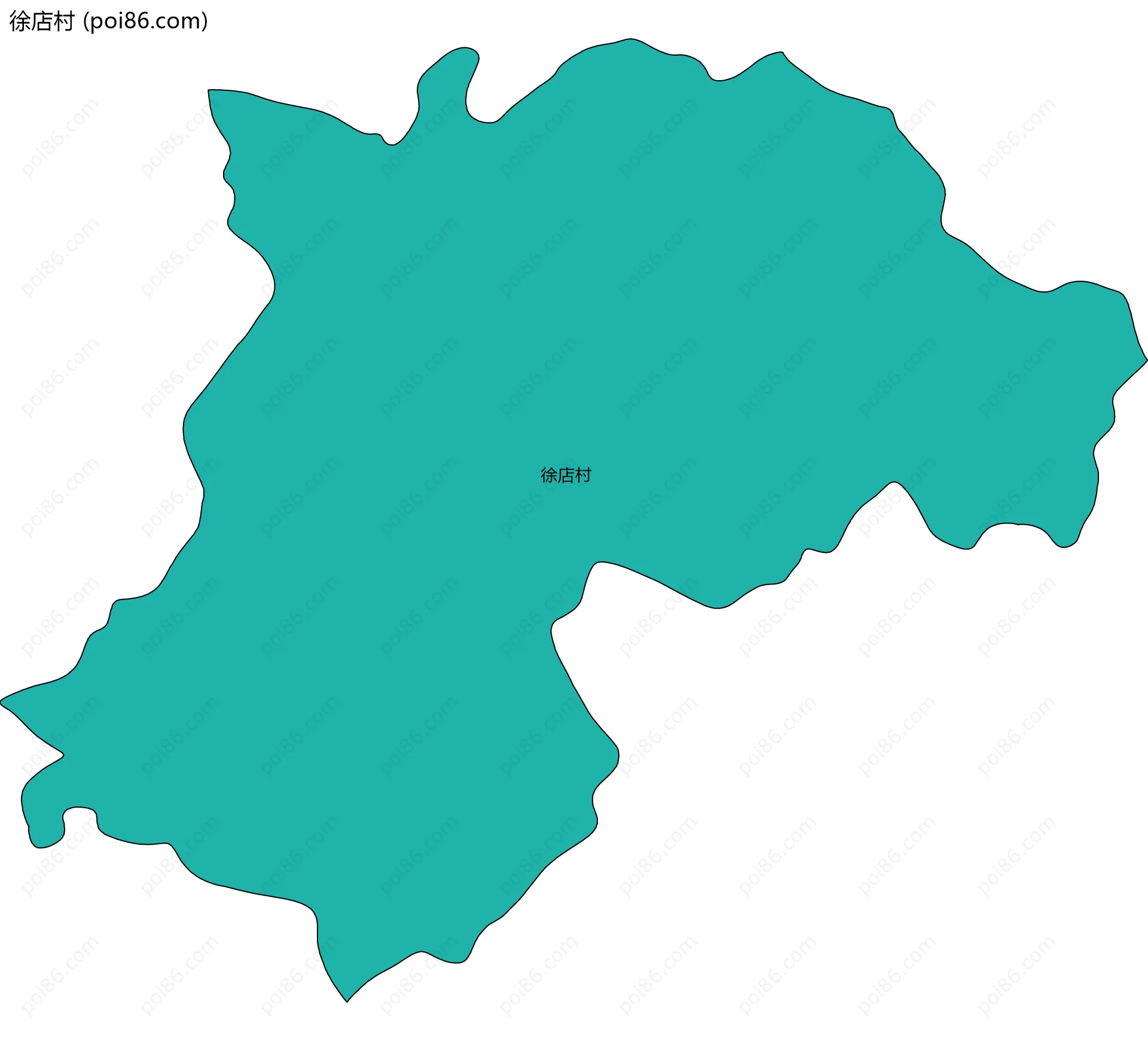 徐店村边界地图