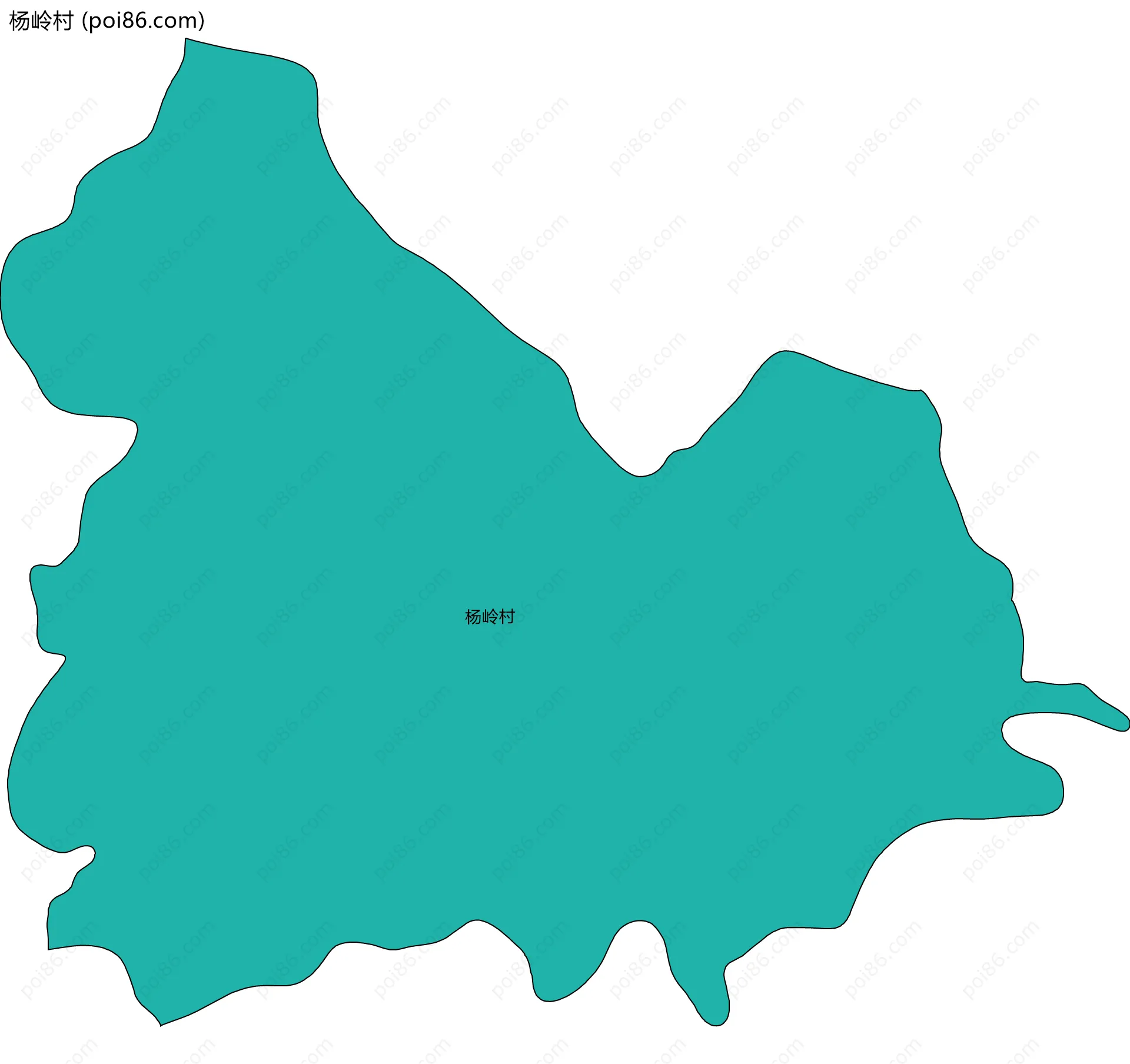 杨岭村边界地图