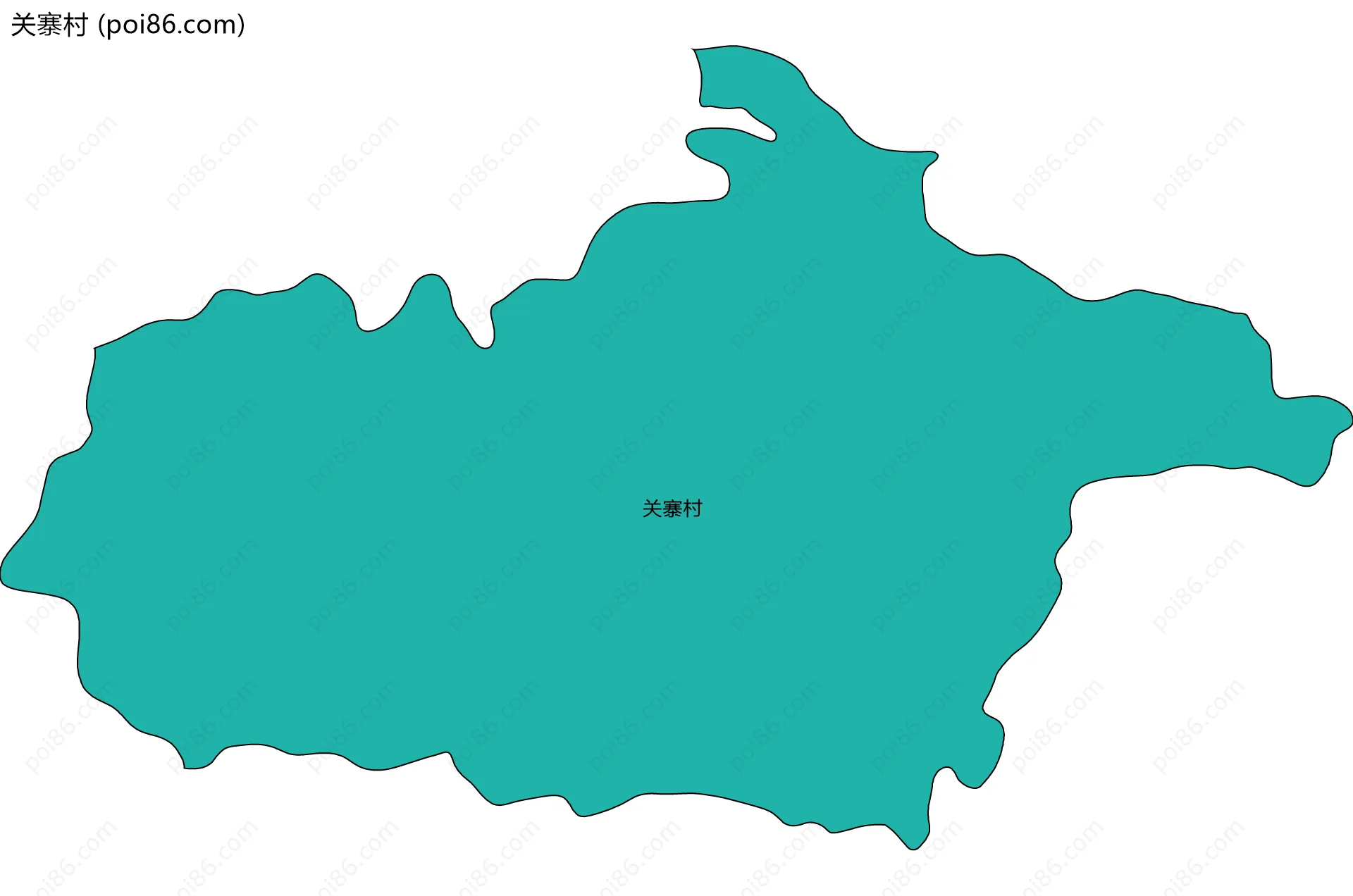 关寨村边界地图