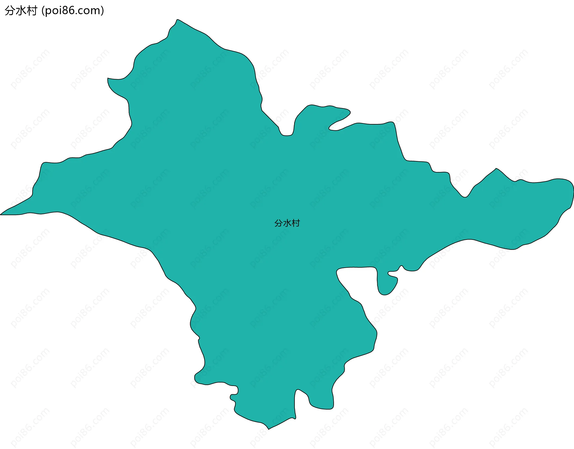 分水村边界地图