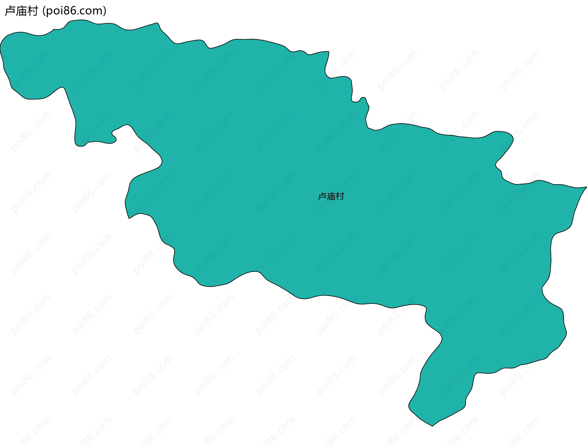 卢庙村边界地图