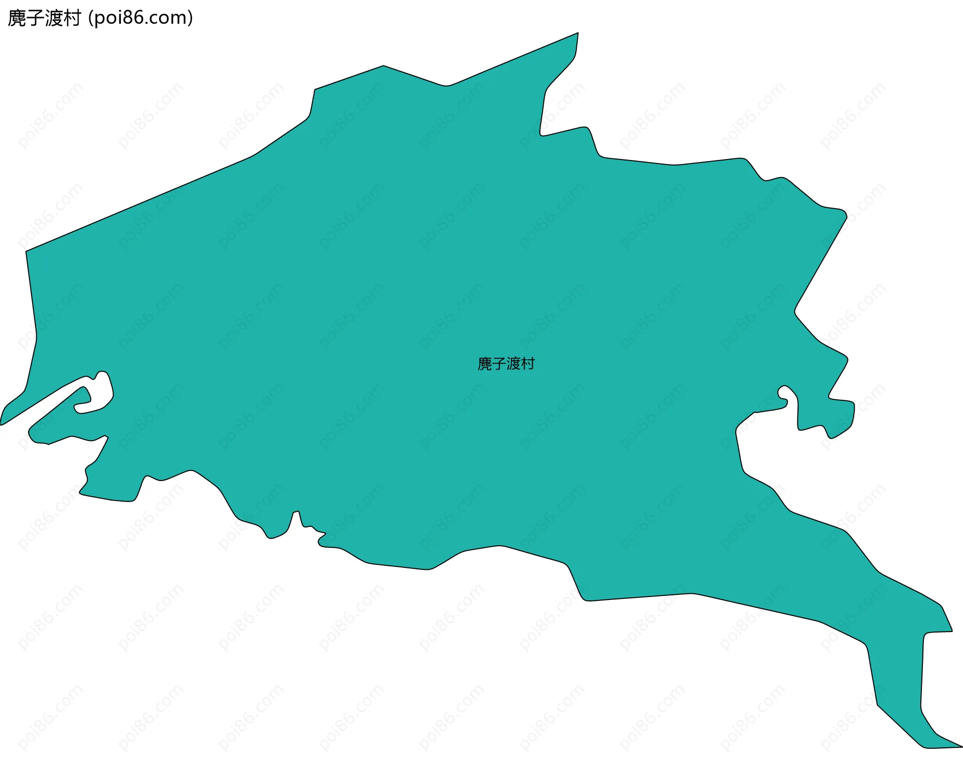 麂子渡村边界地图