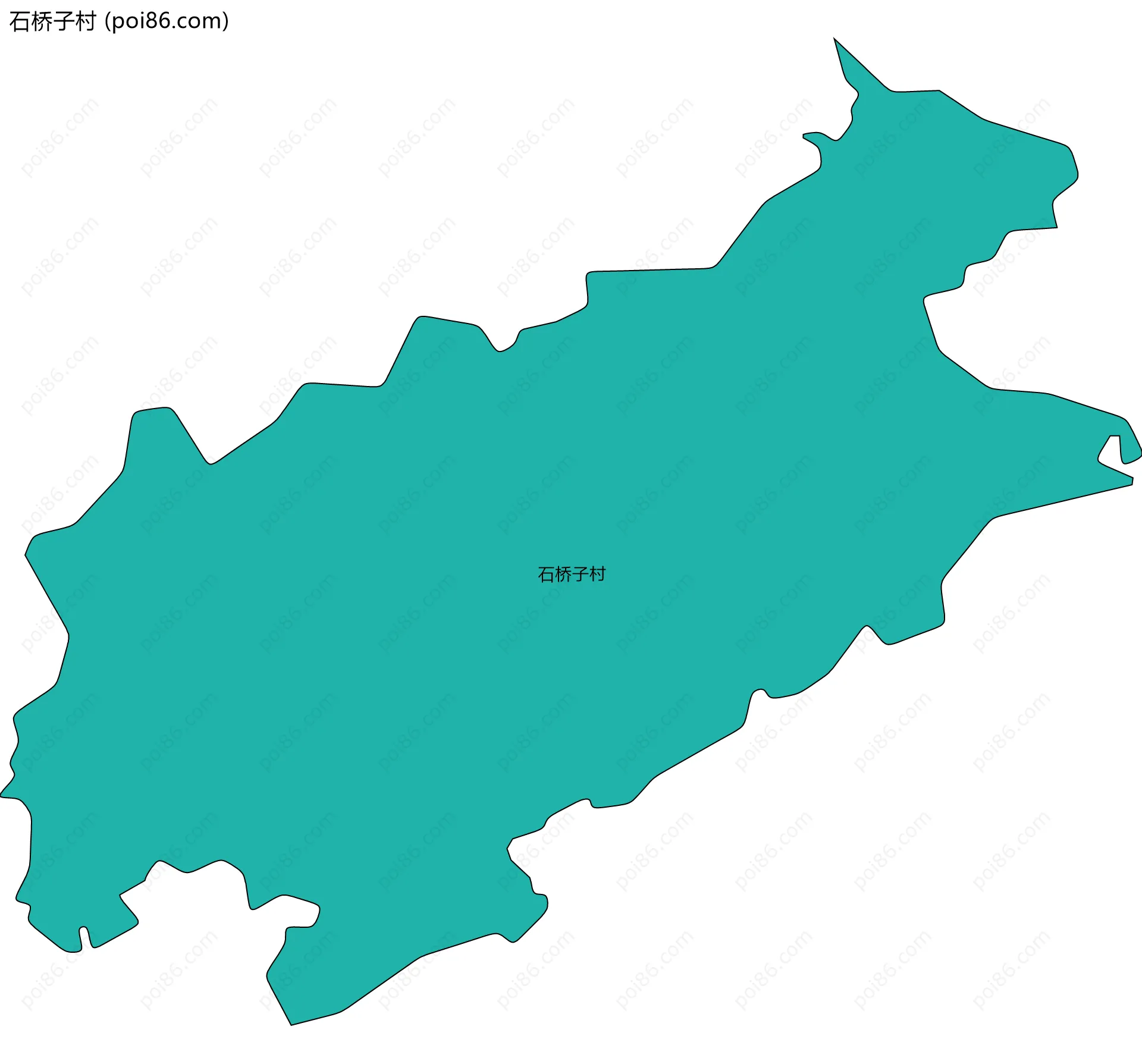 石桥子村边界地图