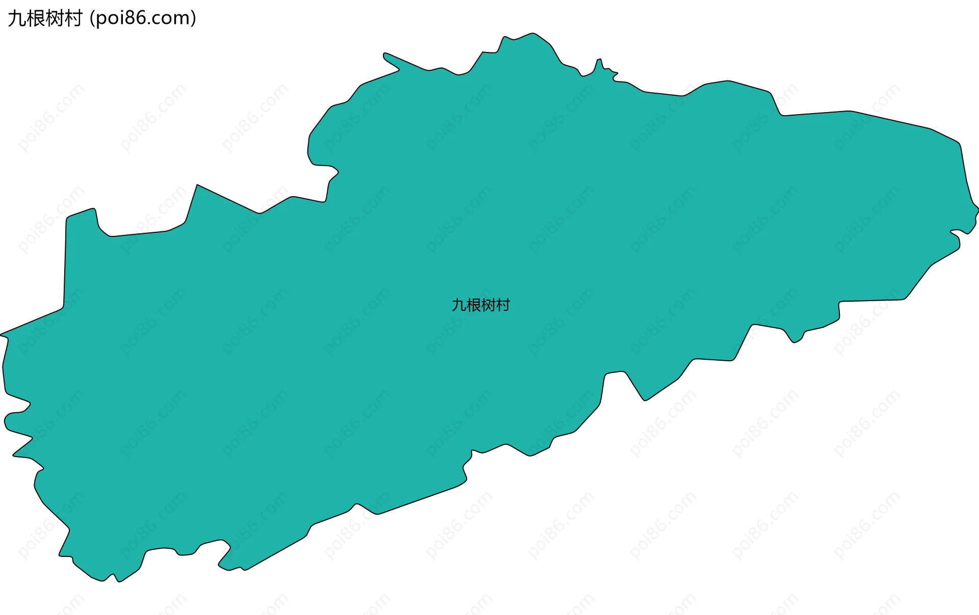 九根树村边界地图