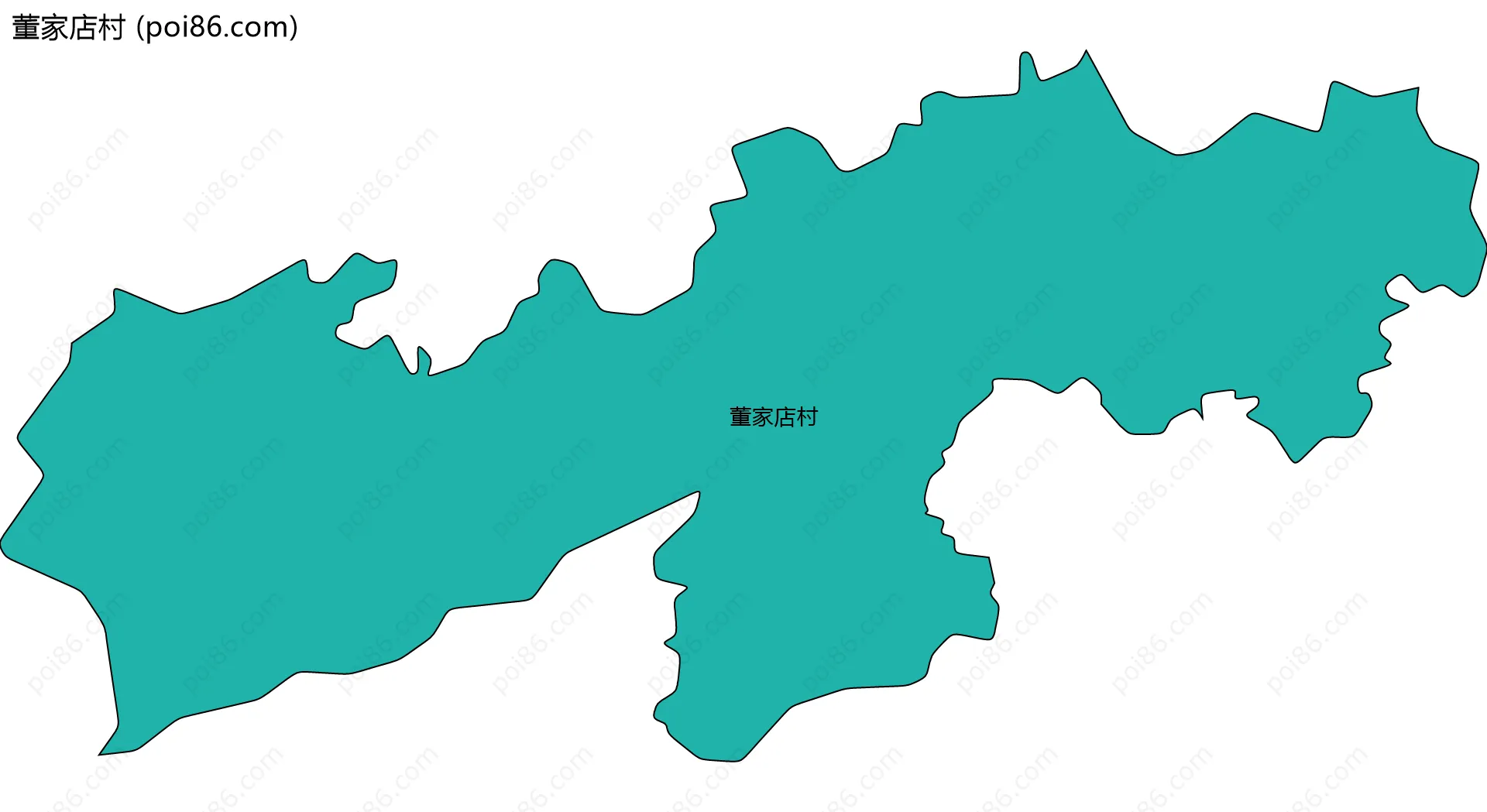 董家店村边界地图