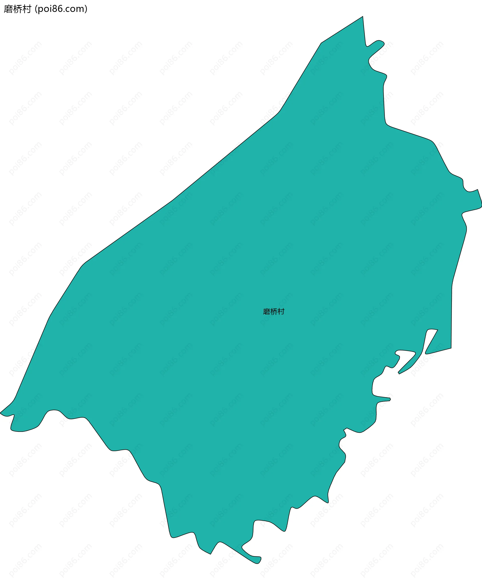 磨桥村边界地图