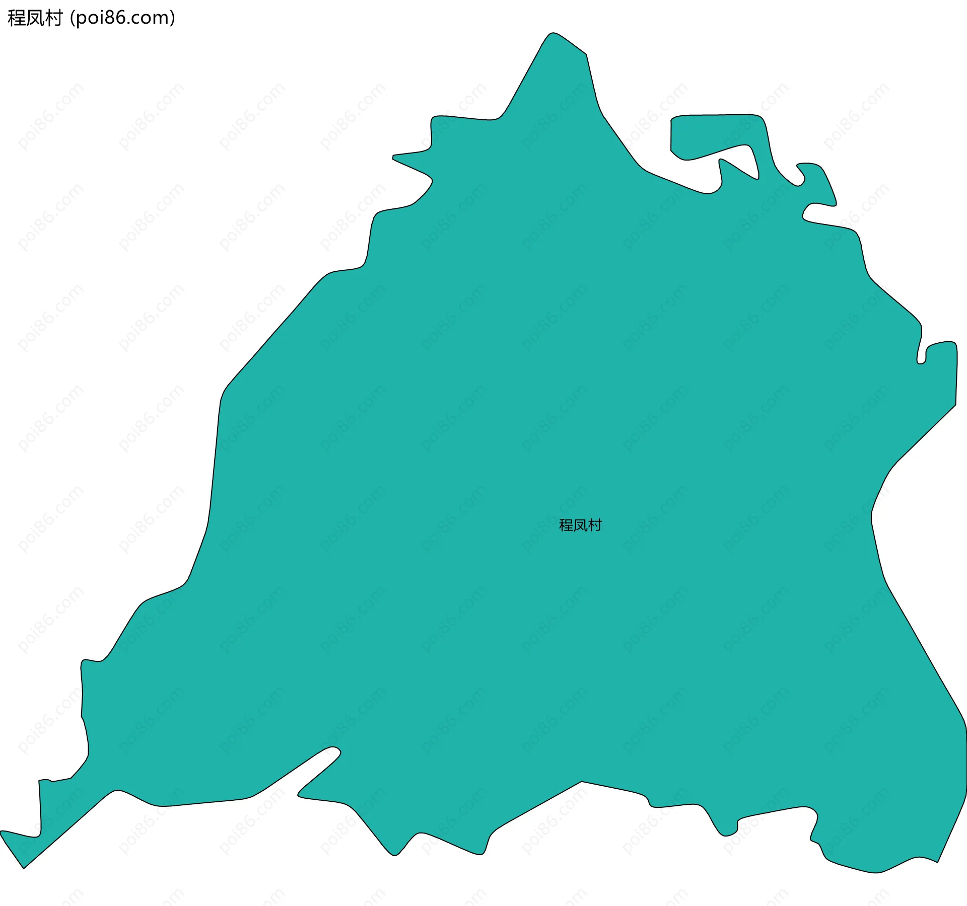 程凤村边界地图