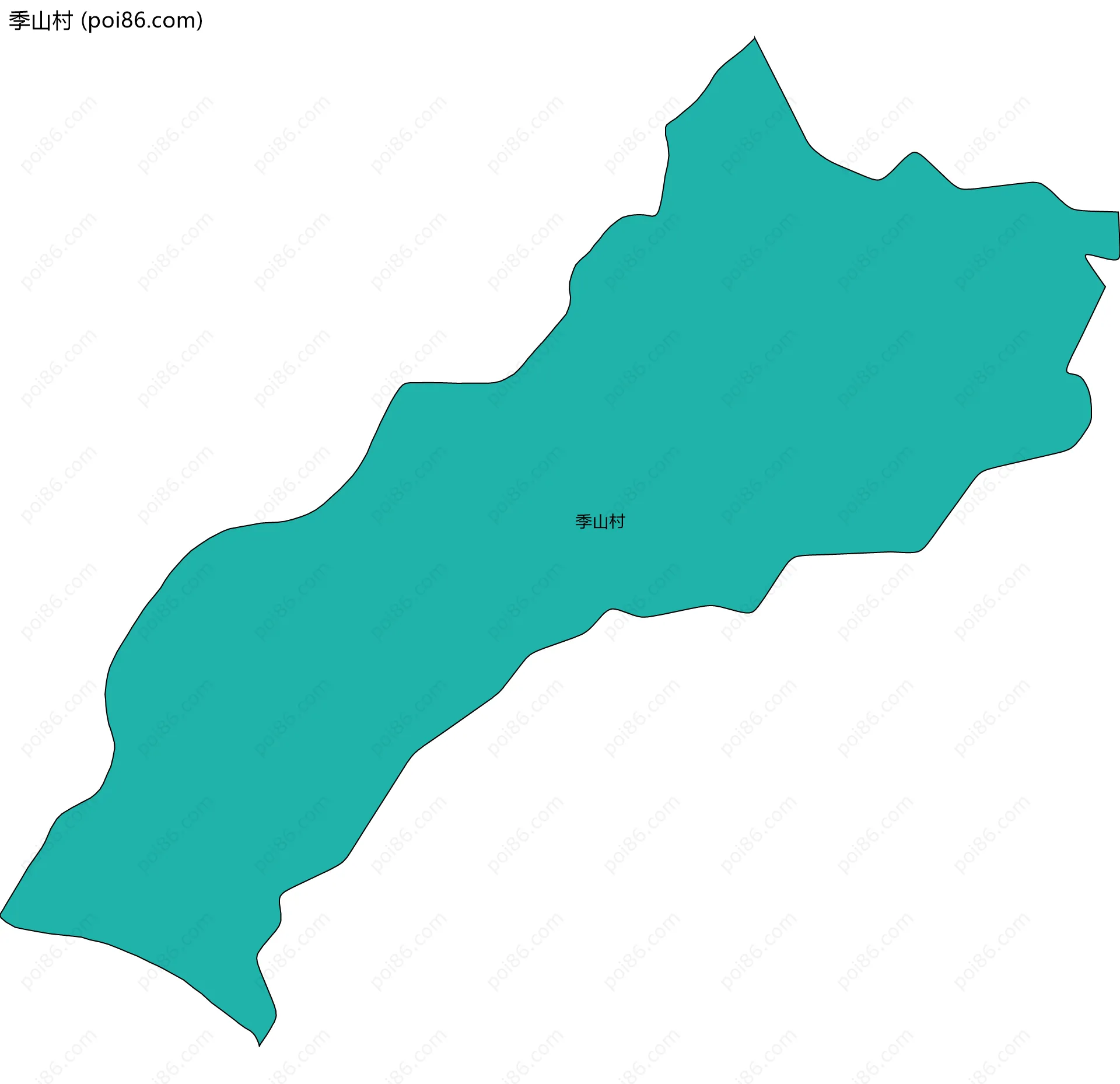 季山村边界地图